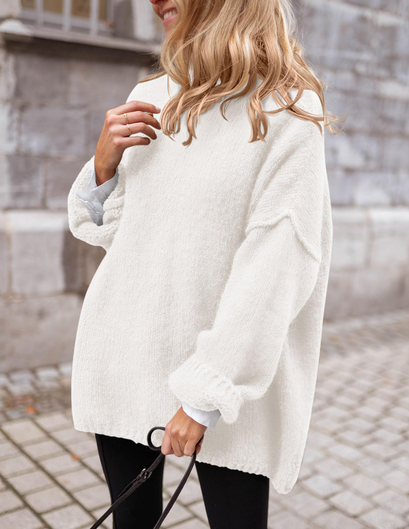 Women's Cozy Chunky Knit Oversized Fall Turtleneck Sweaters