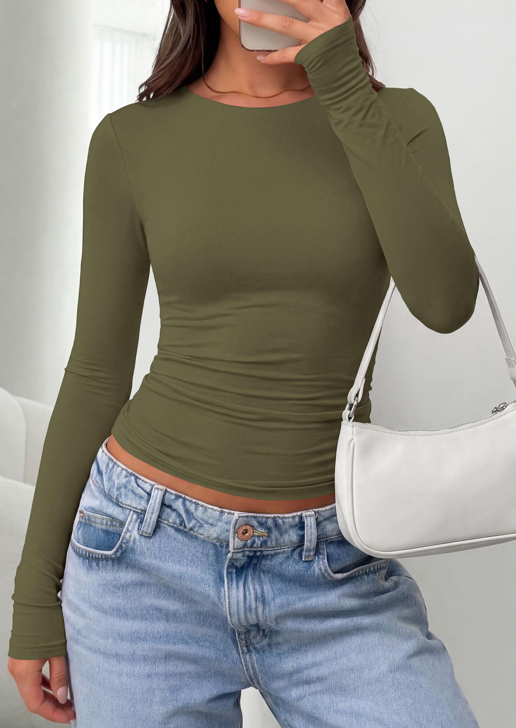 Long Sleeve Shirts for Women Going Out Tops Fall Fashion 2026