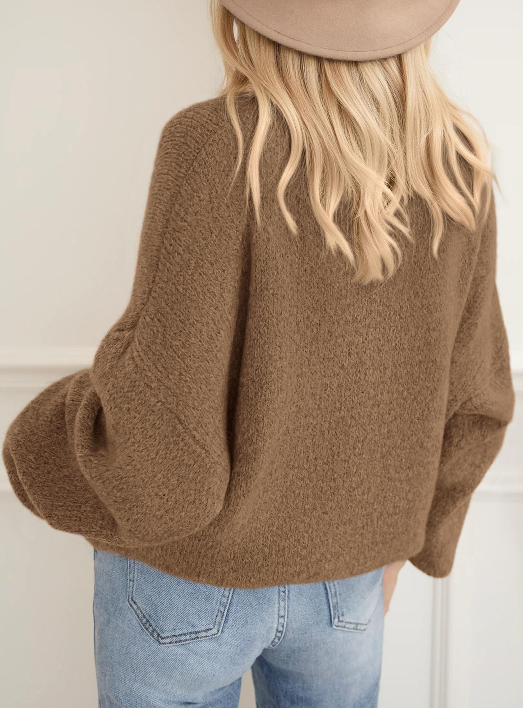 Women's Fall Oversized Holiday Sweaters (Camel,S)