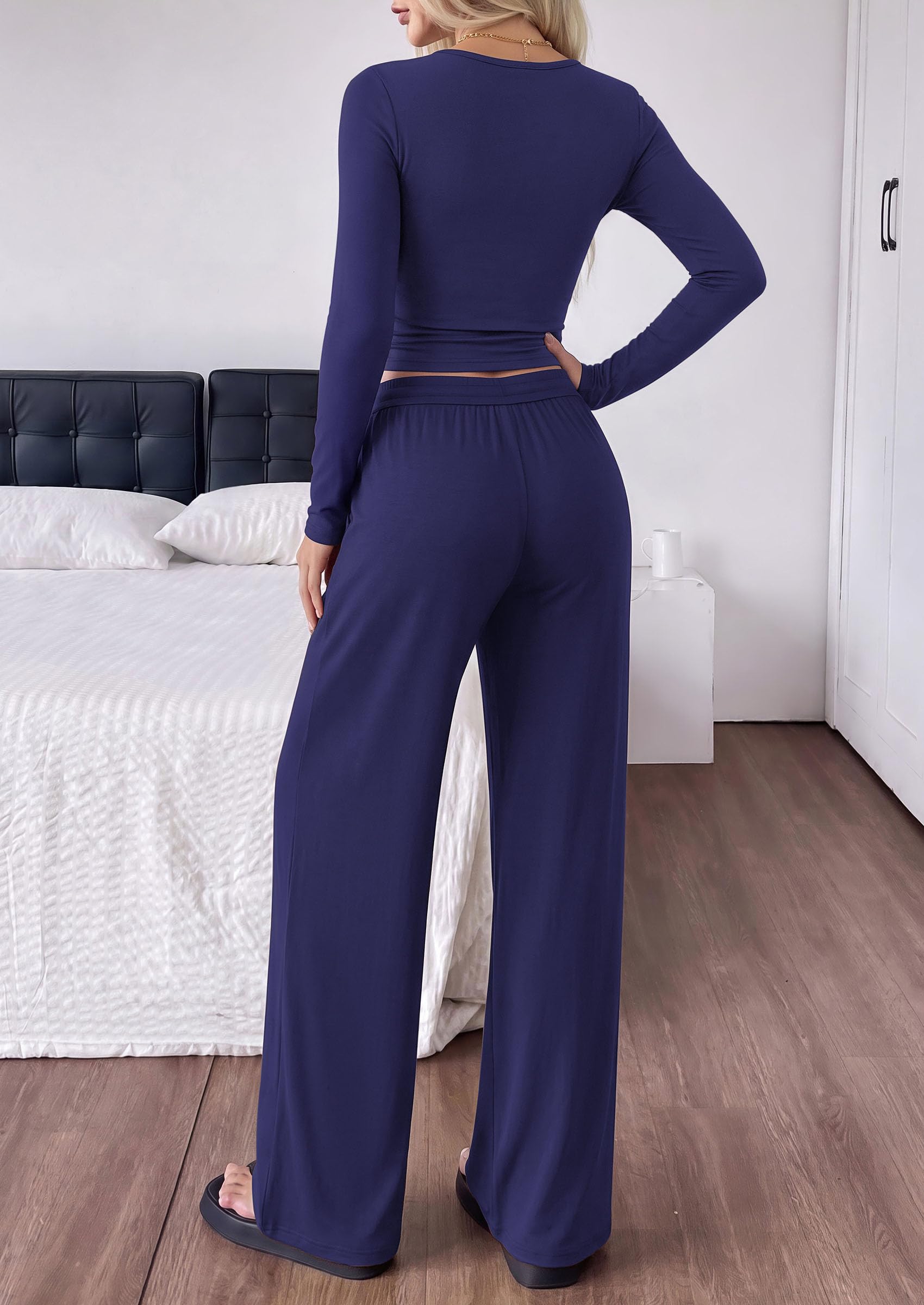 Womens 2 Piece Lounge Sets Fall Fashion Airport Travel Outfits