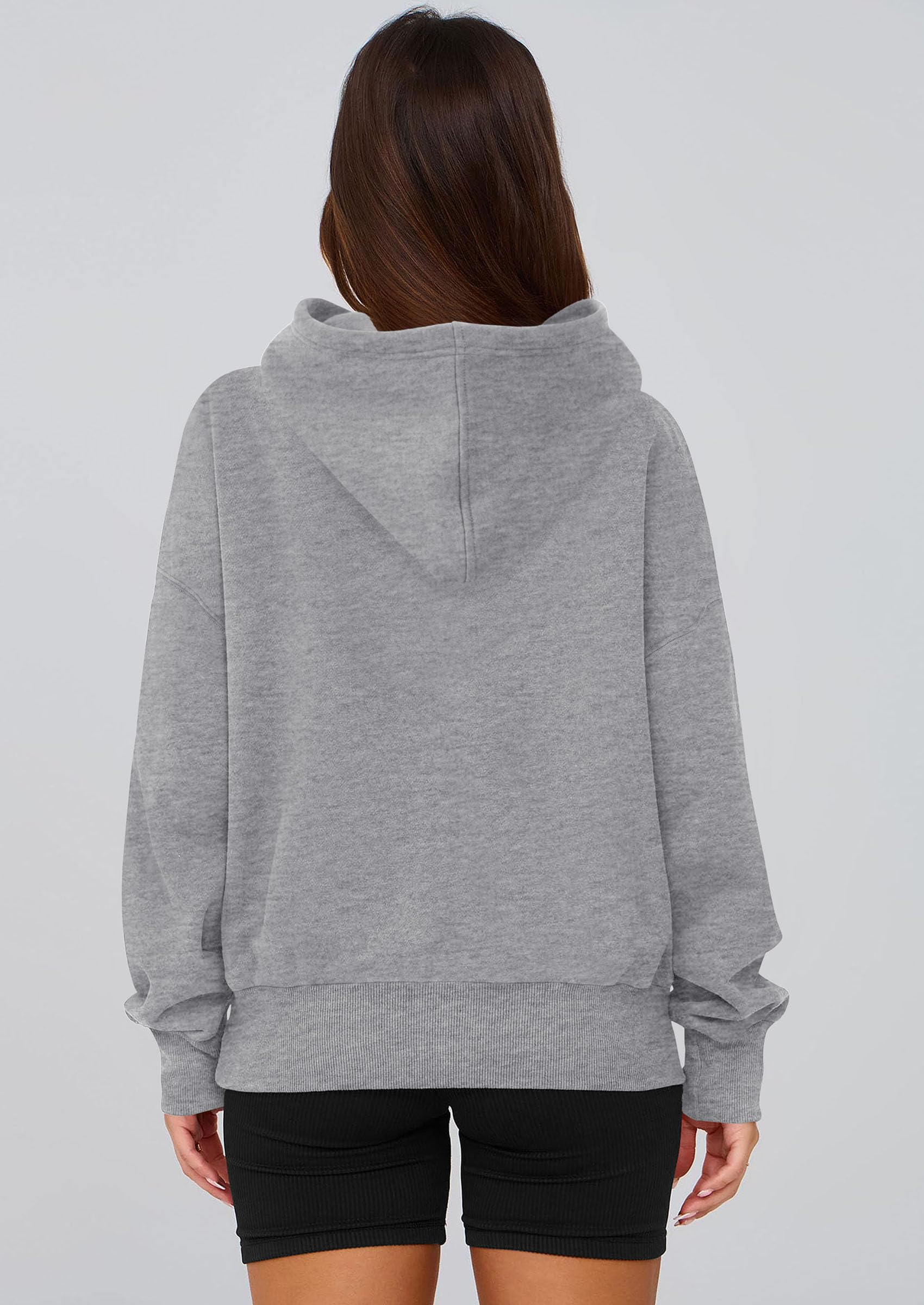 Women's Fall Half Zip Cropped Hoodie Sweatshirt