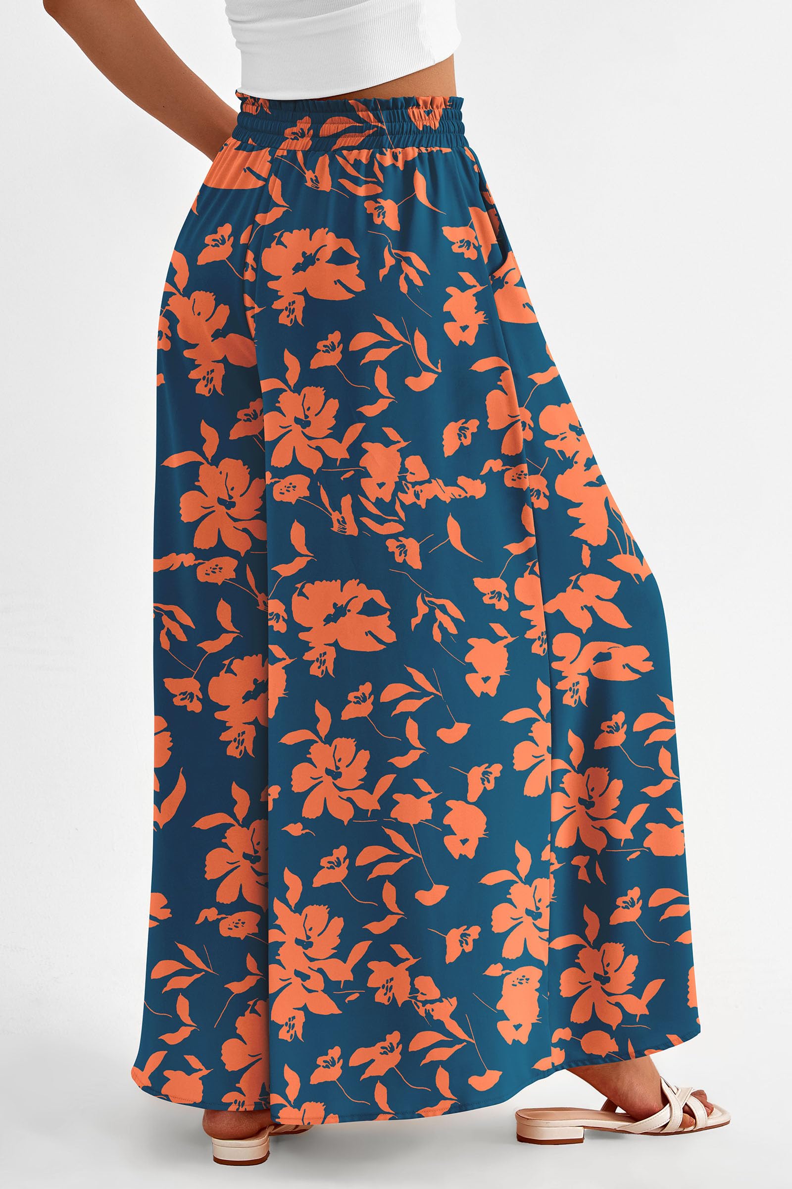 Summer Wide Leg Palazzo Pants for Women Casual