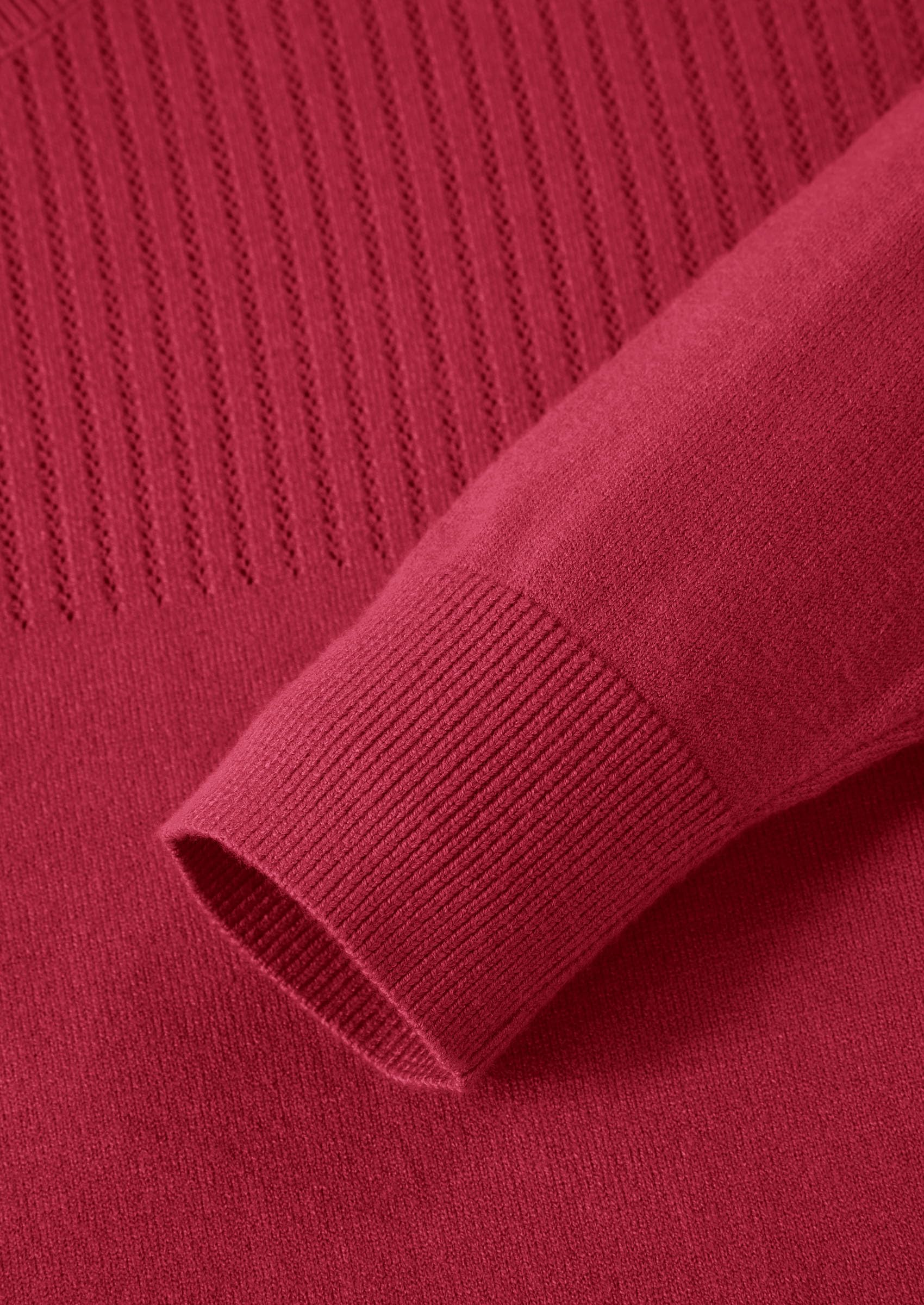 Sweaters for Women Fall Crewneck Knit Cropped Sweater Burgundy