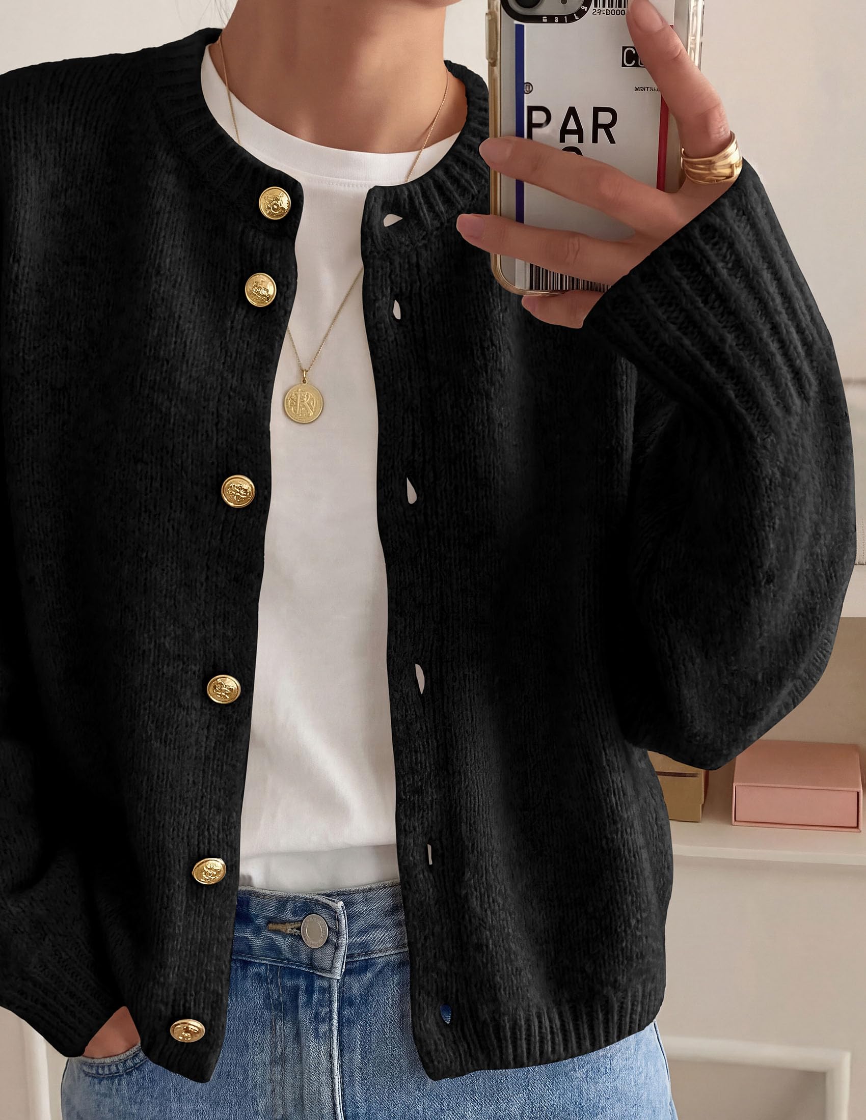 Women's Oversized Cardigan Sweaters Chunky Knit Fall Outfits