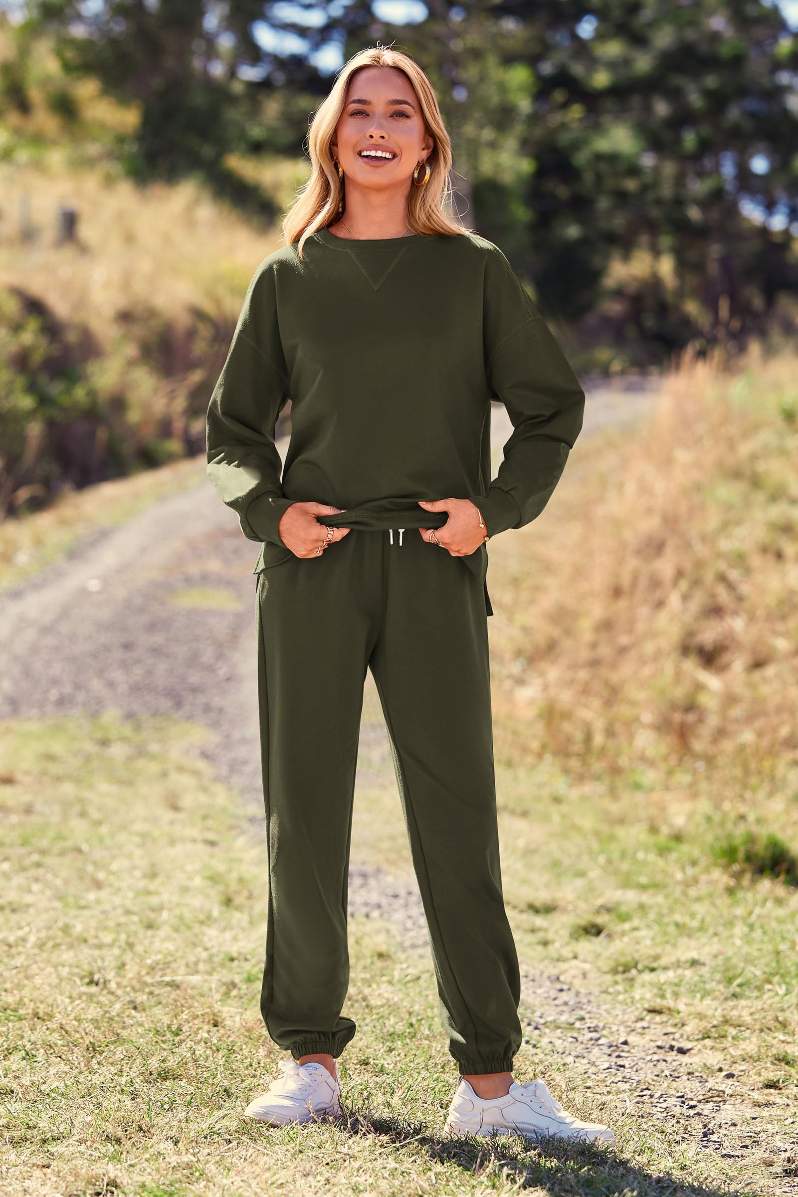 Women's Pajama Sets Casual 2 Piece Fall Matching Lounge Set
