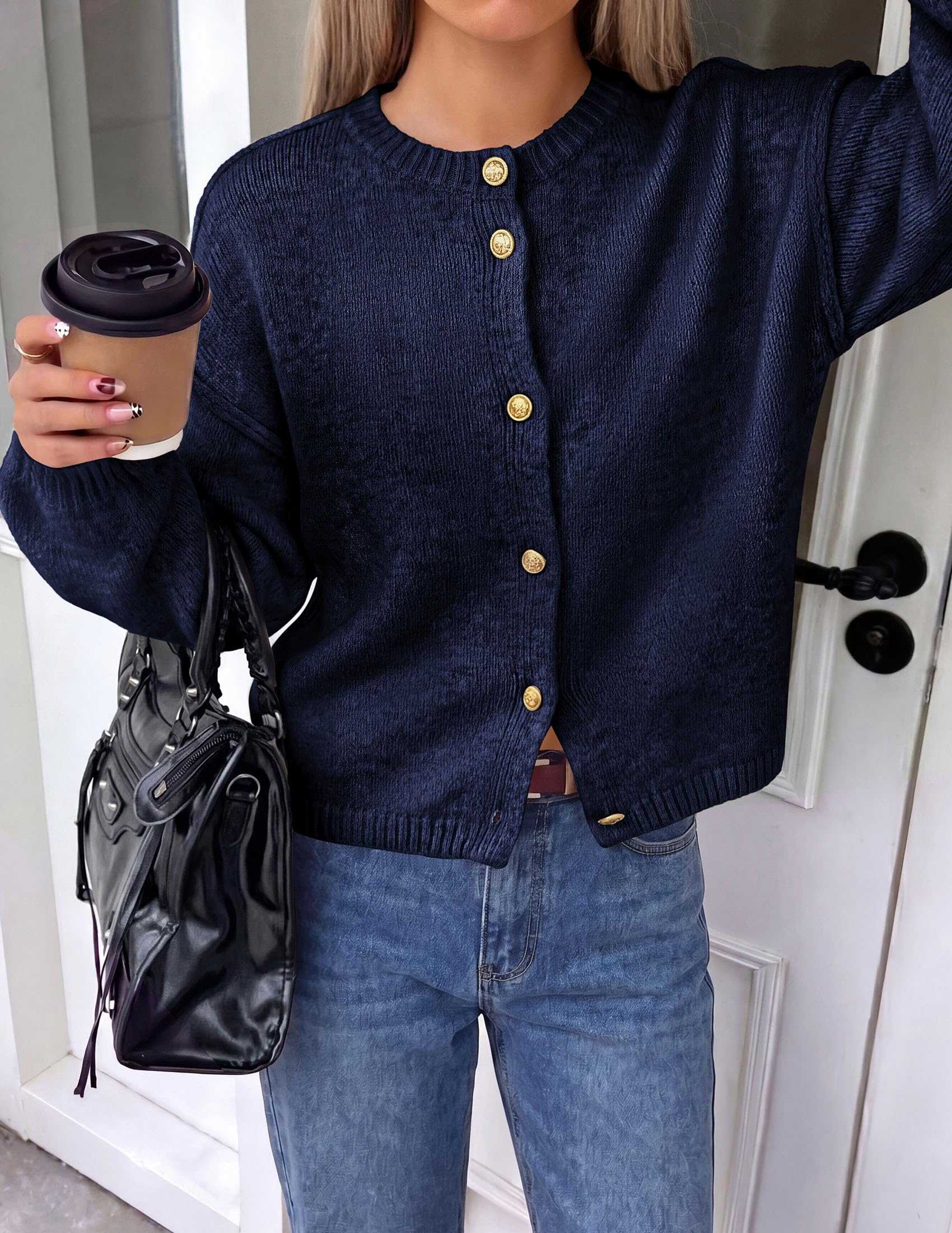 Women's Oversized Cardigan Sweaters Chunky Knit Fall Outfits