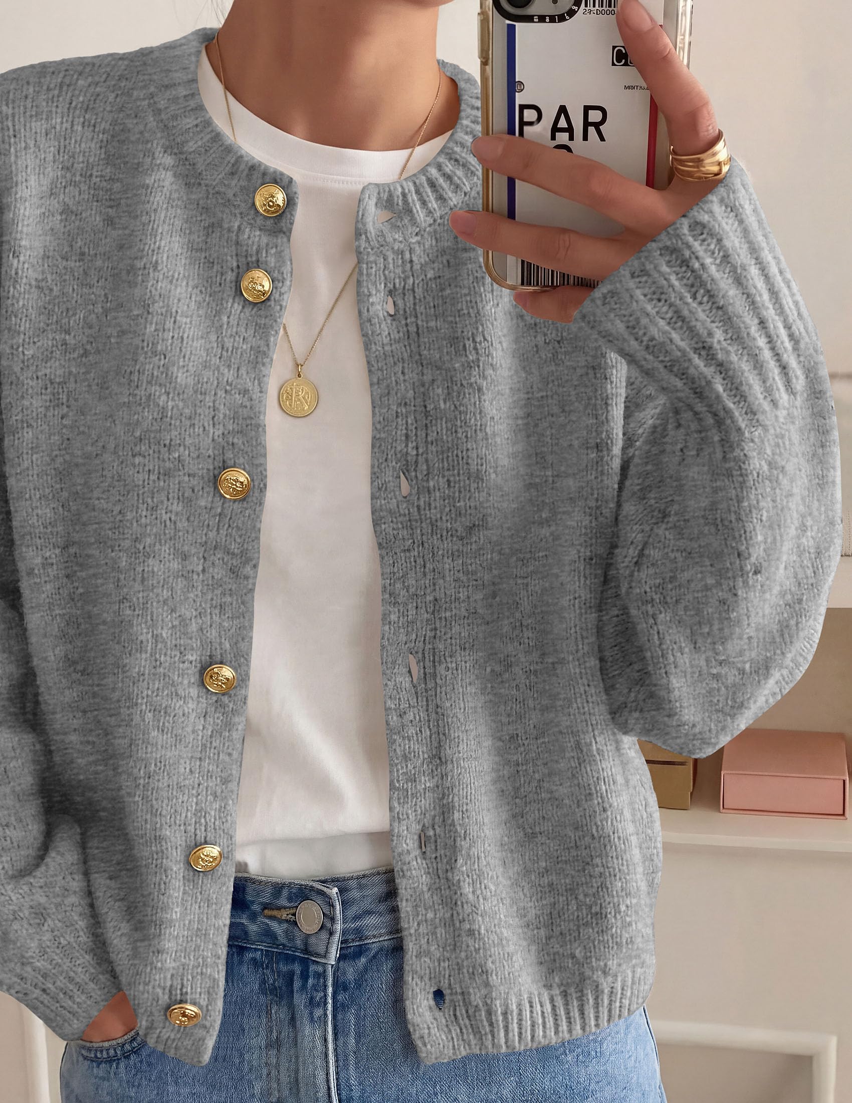 Women's Oversized Cardigan Sweaters Chunky Knit Fall Outfits