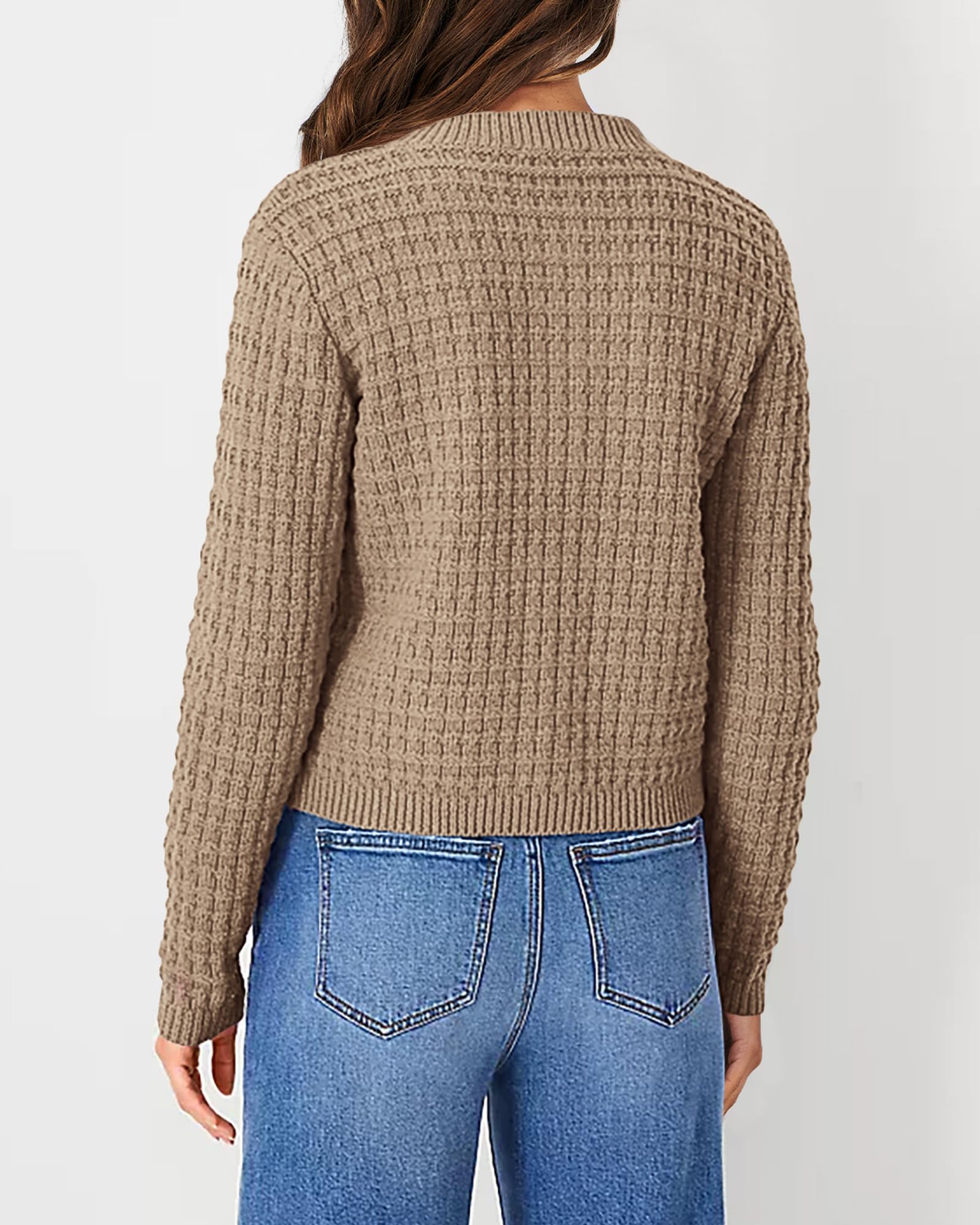 Women's Fall Lightweight Cardigan Sweaters Camel