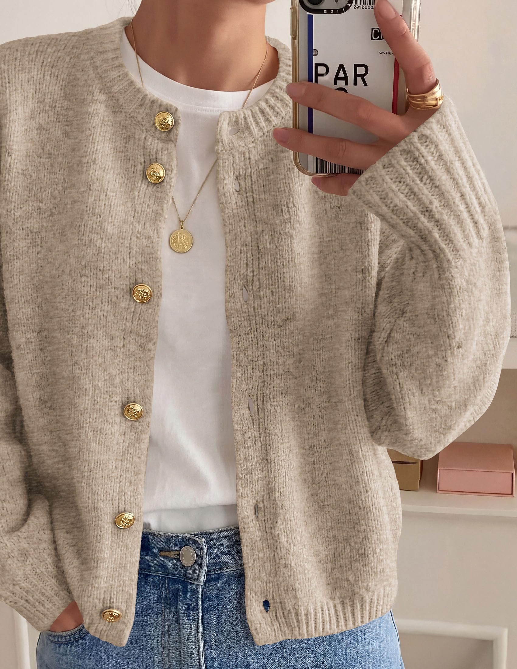 Women's Oversized Cardigan Sweaters Chunky Knit Fall Outfits