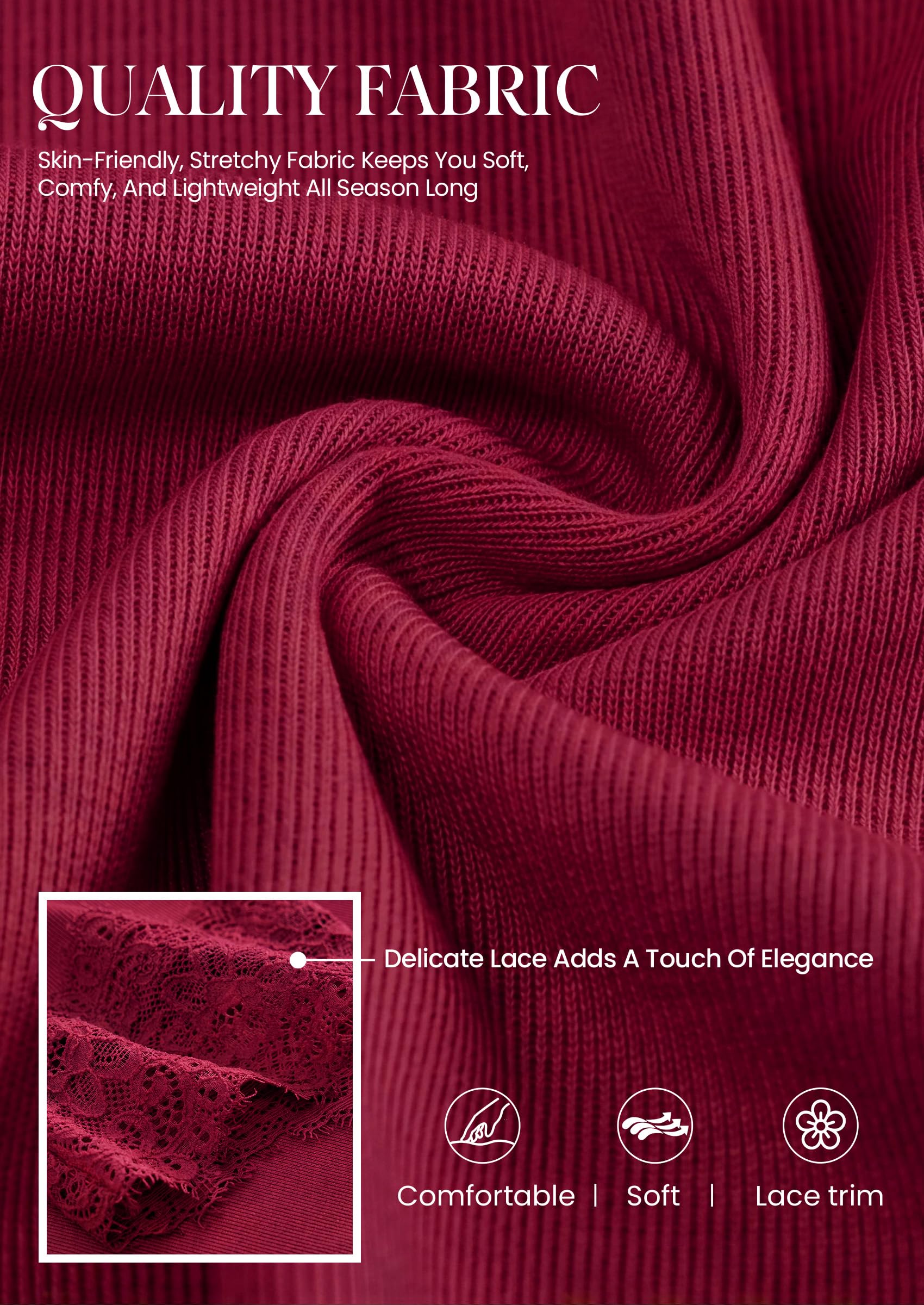 Long Sleeve Shirts for Women Lace Top V Neck Fall Outfits