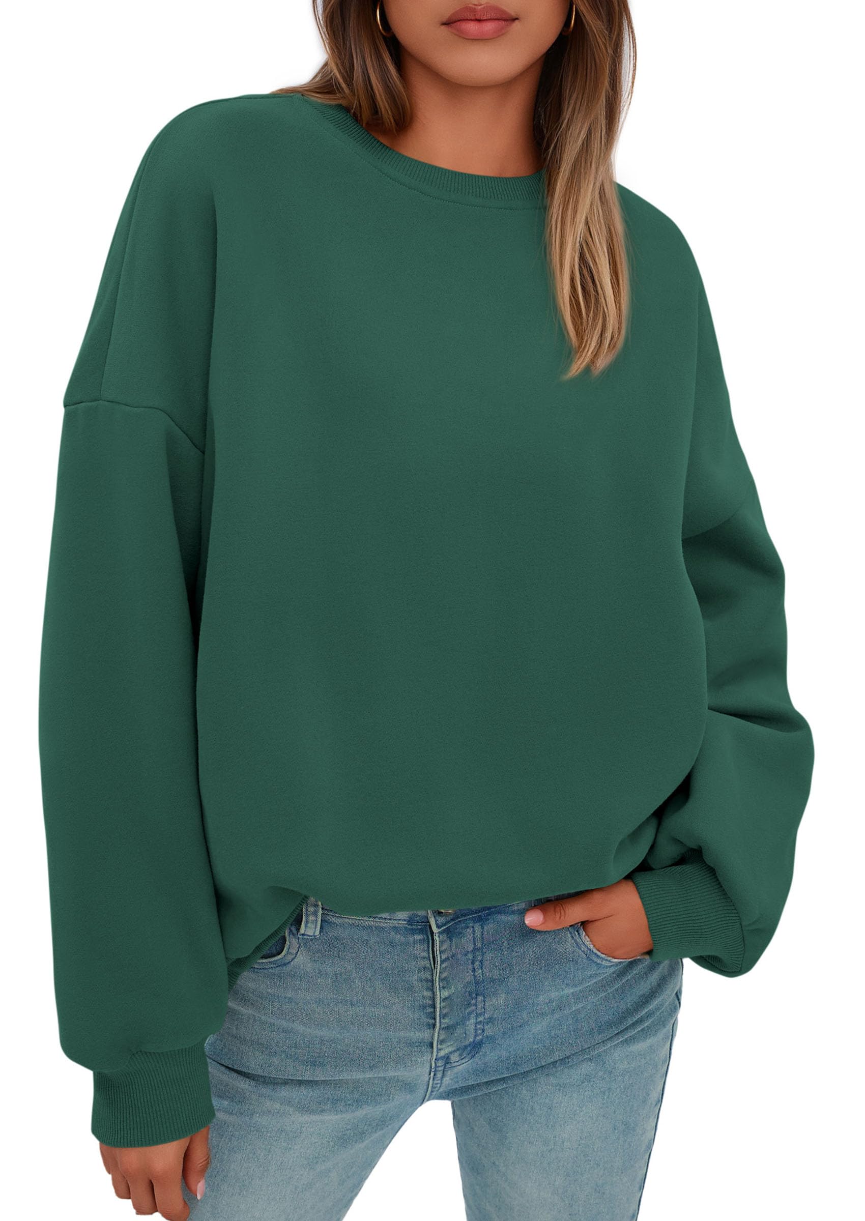 Womens Oversized Crewneck Sweatshirt 2026 Fall Outfits