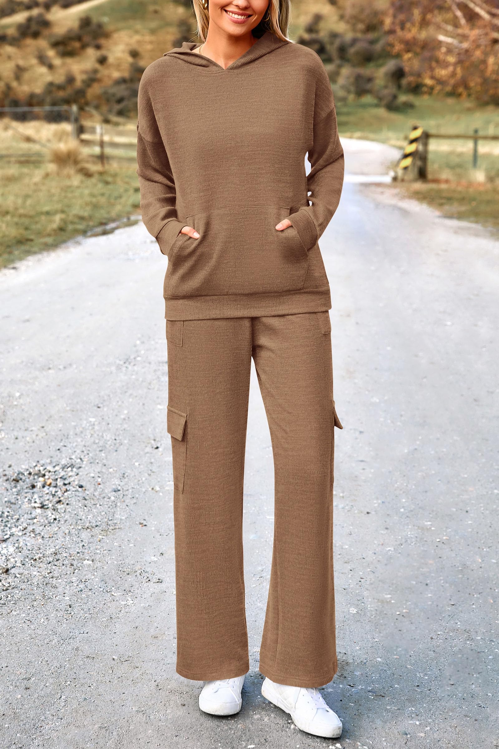 Track Sweat Suits for Women 2 Piece Matching Athleisure Sets