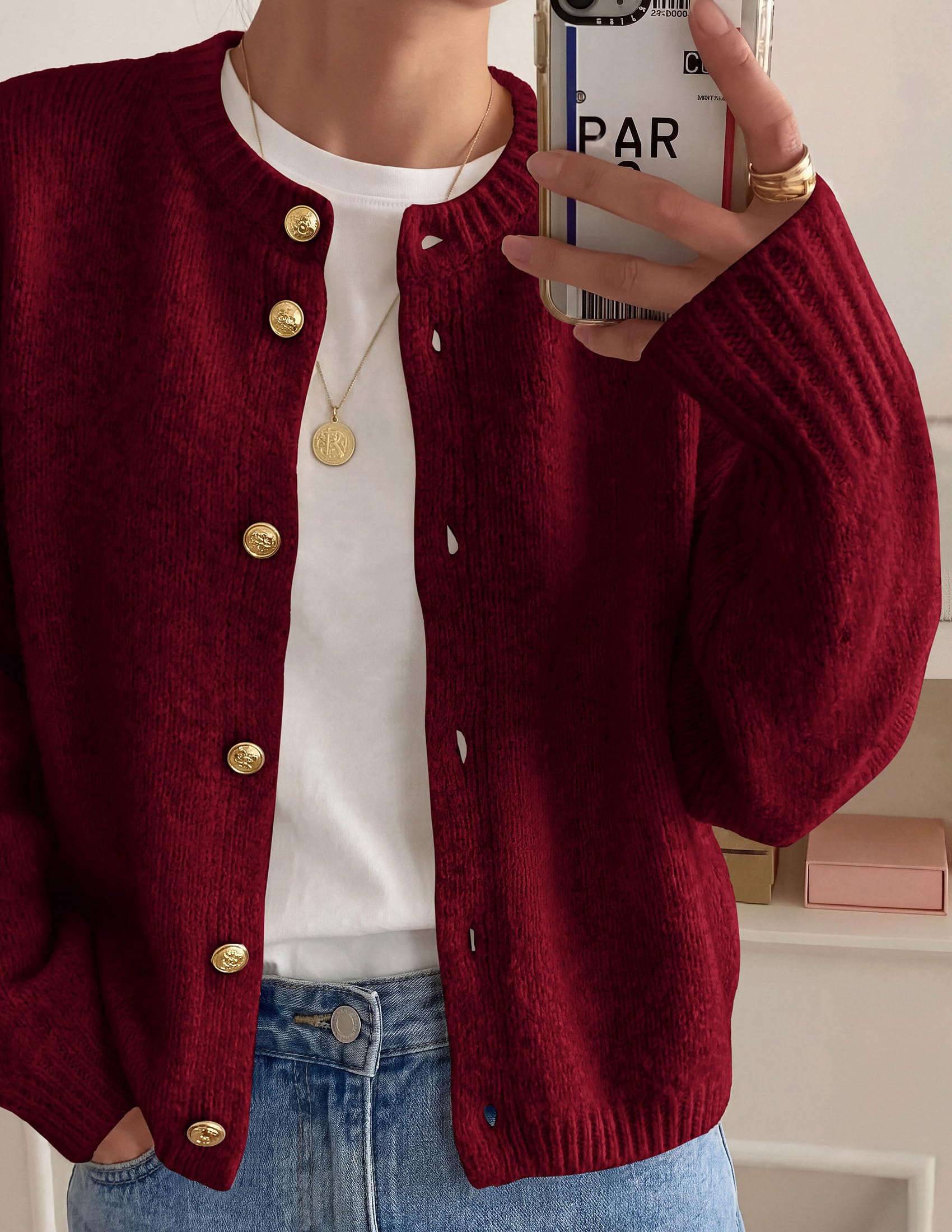 Women's Oversized Cardigan Sweaters Chunky Knit Fall Outfits