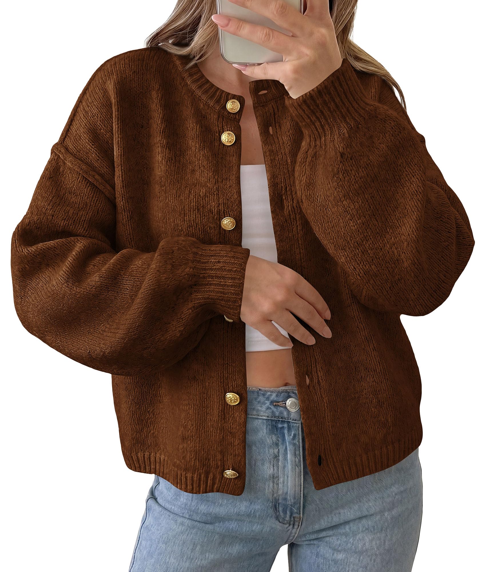 Women's Oversized Cardigan Sweaters Chunky Knit Fall Outfits