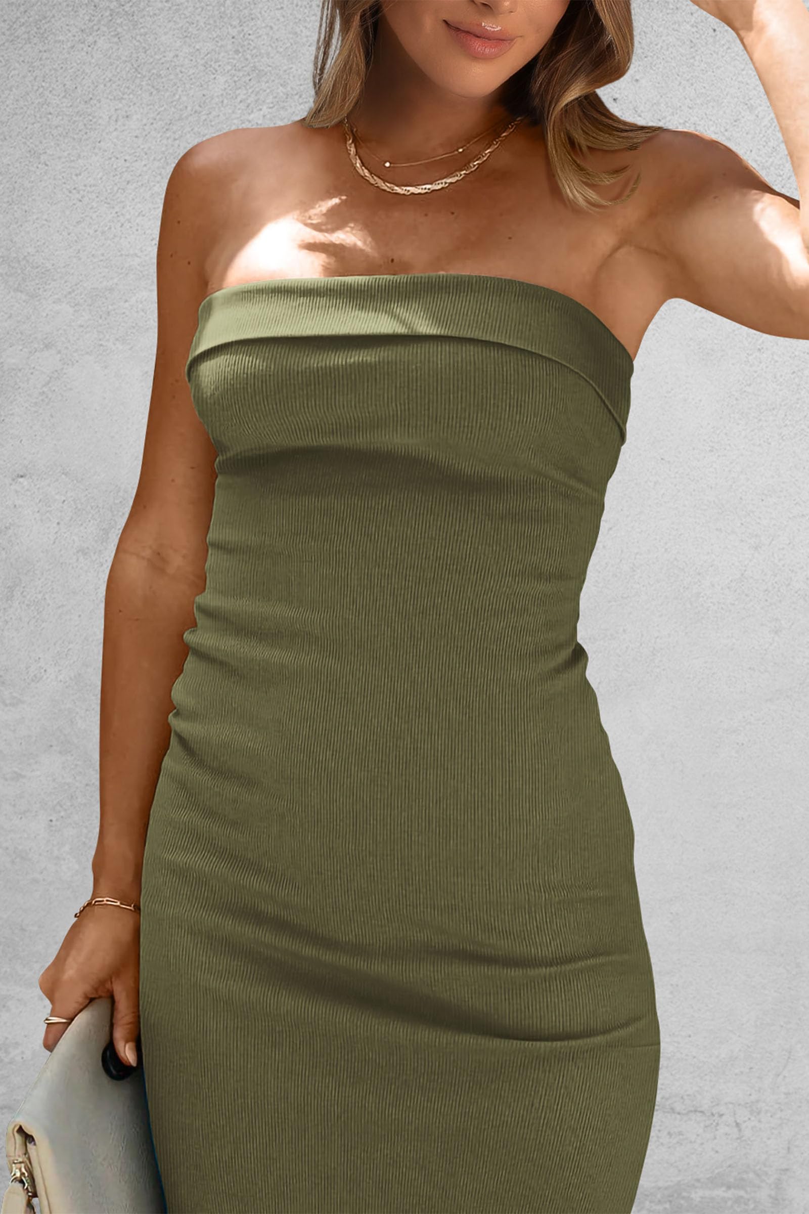 Women's Summer Strapless Cocktail Maxi Dresses