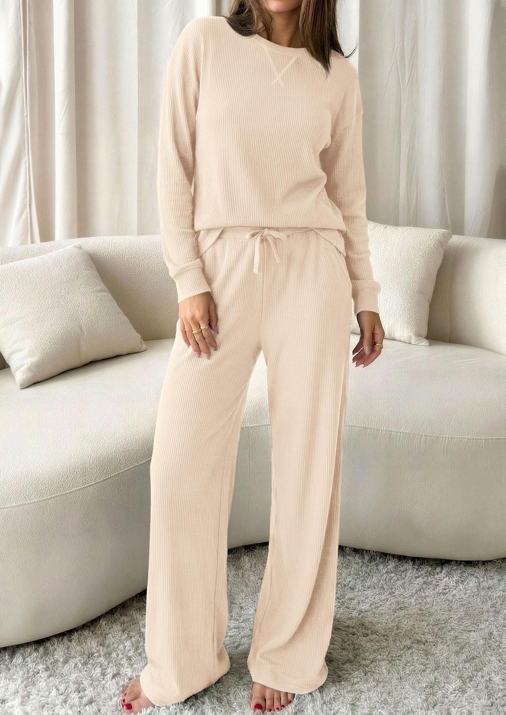 Women Matching Lounge Sets Fall 2 Piece Airport Travel Outfit