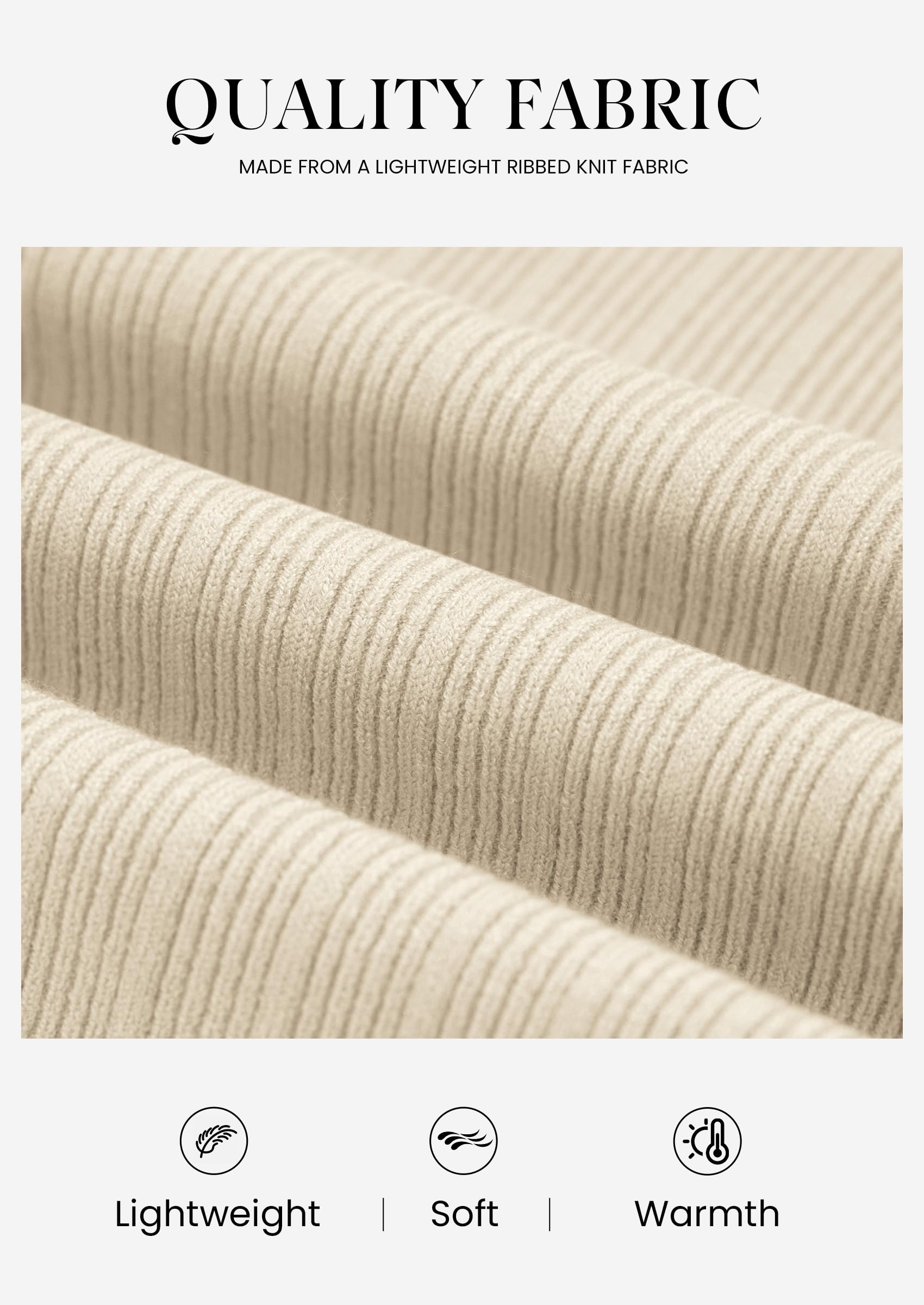 Womens Bell Long Sleeve Tops Mock Neck Sweaters,Beige,S