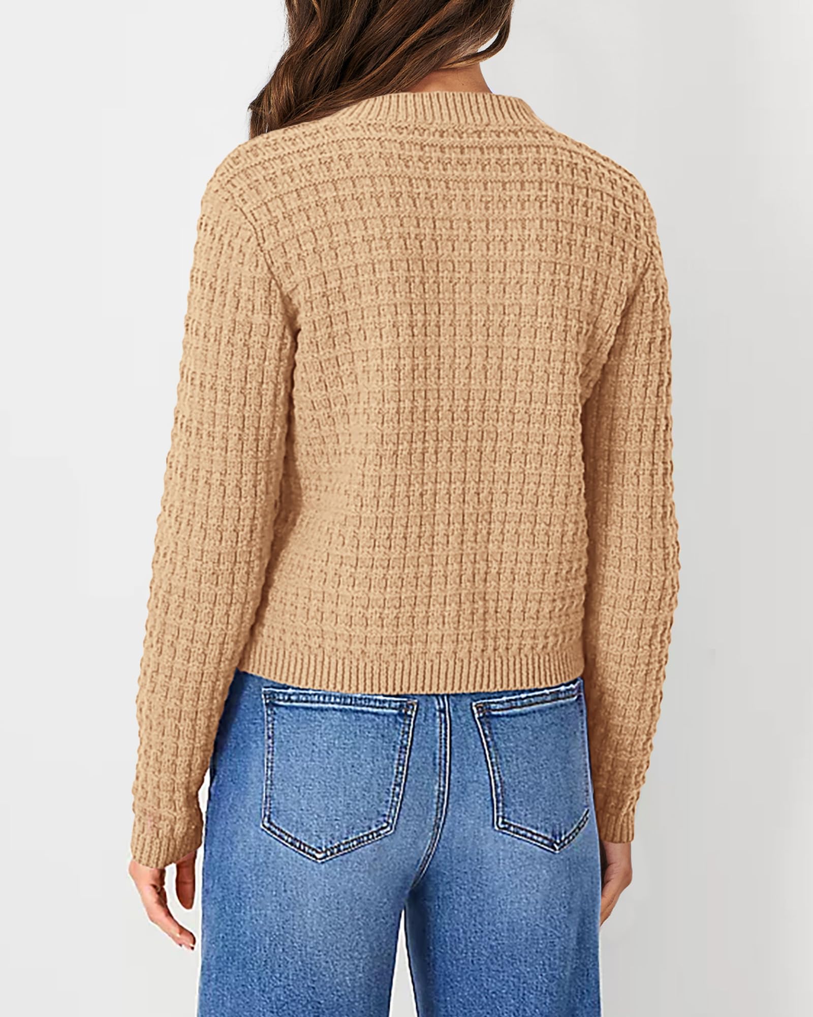 Women's Fall Lightweight Cardigan Sweaters Khaki