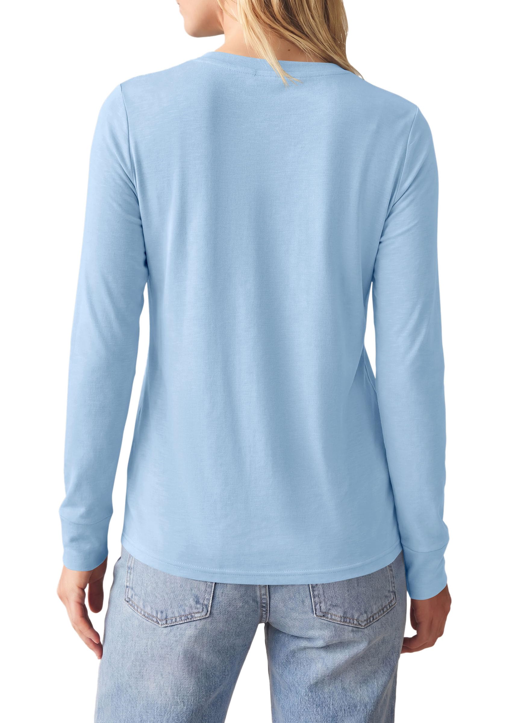 Long Sleeve Tshirts Shirts for Women Basic Casual Fall Tops