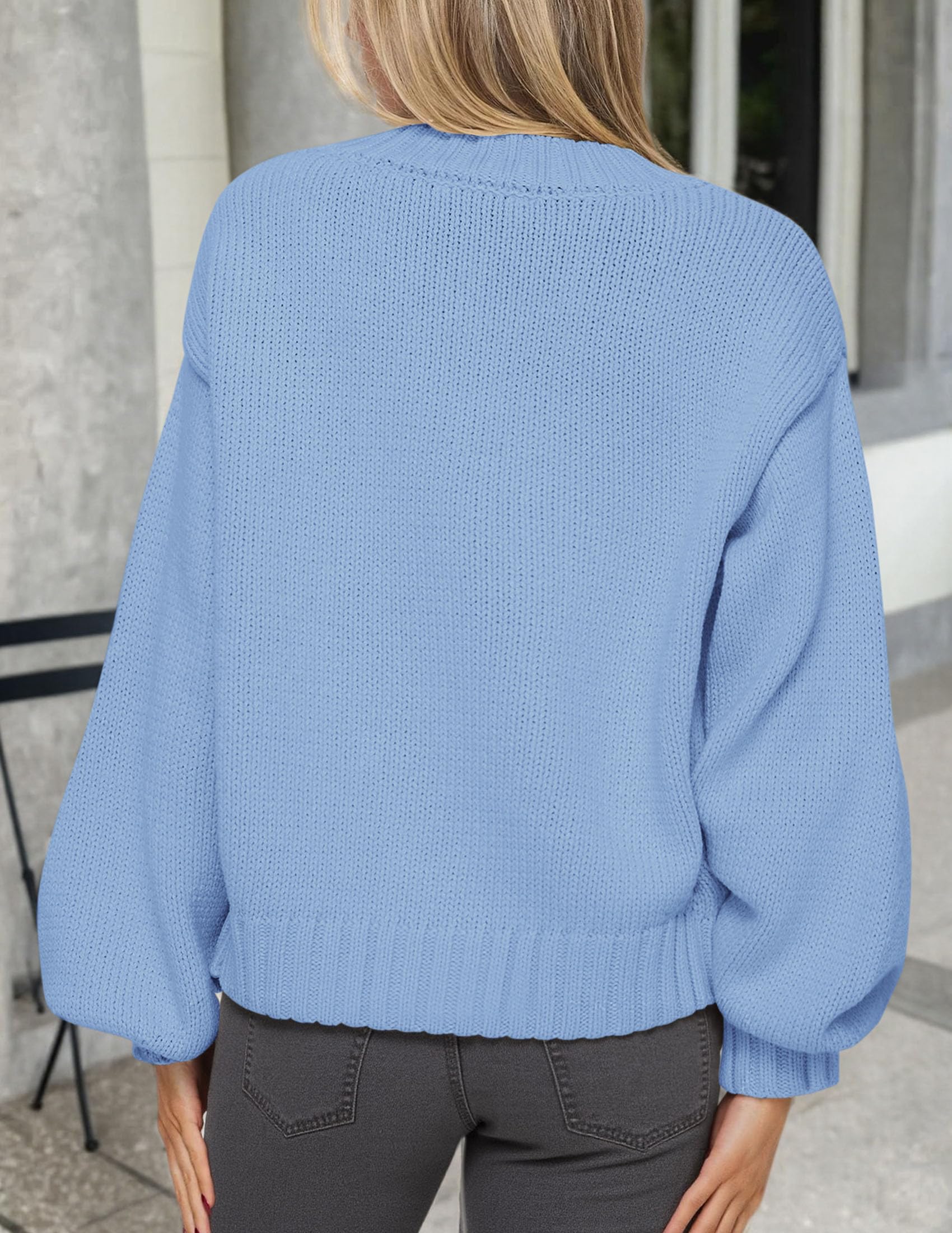 Women's Winter Chunky Cardigan Sweaters (Blue,Small)