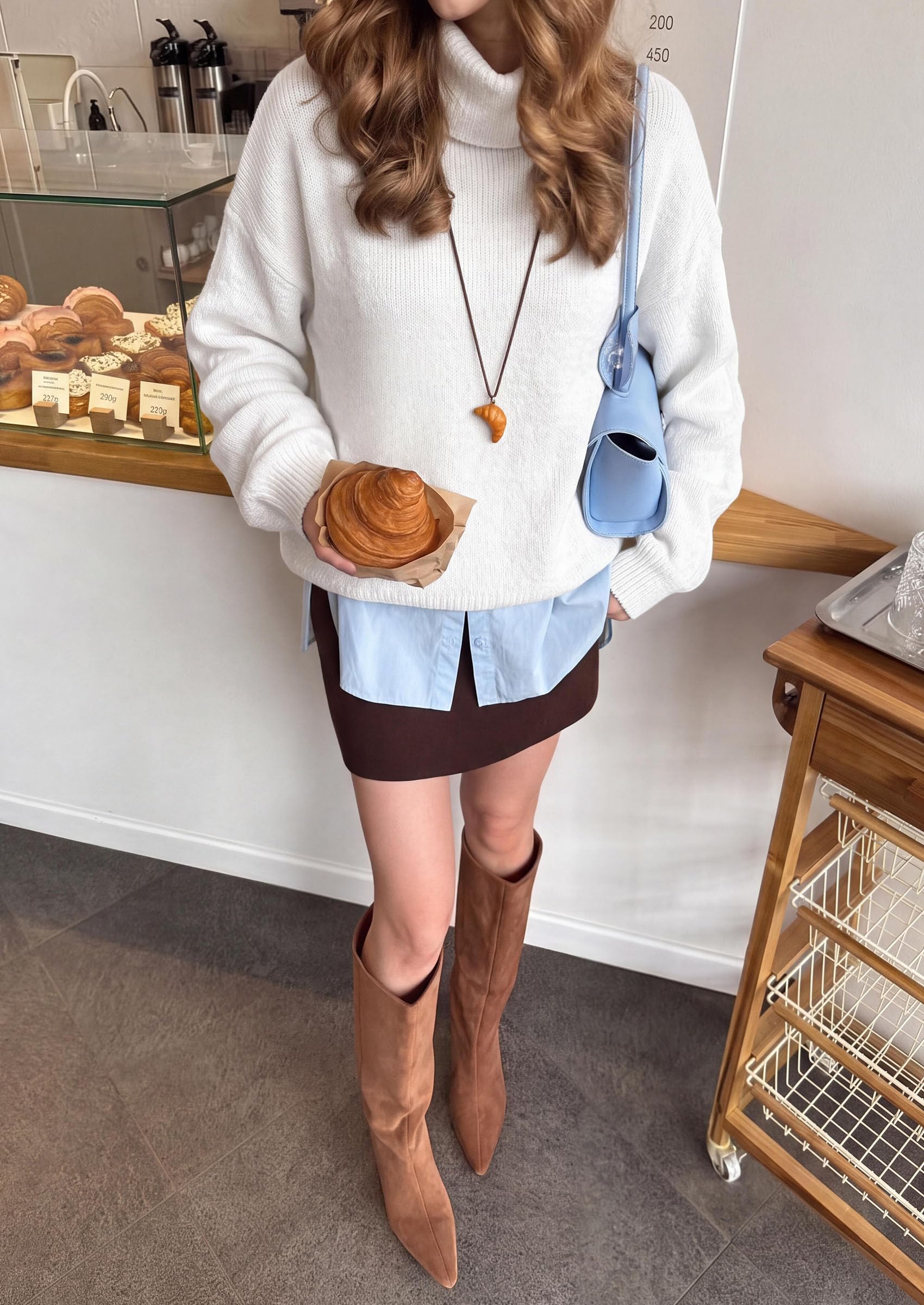 Women's Winter Turtleneck Sweaters Oversized Warm Pullover