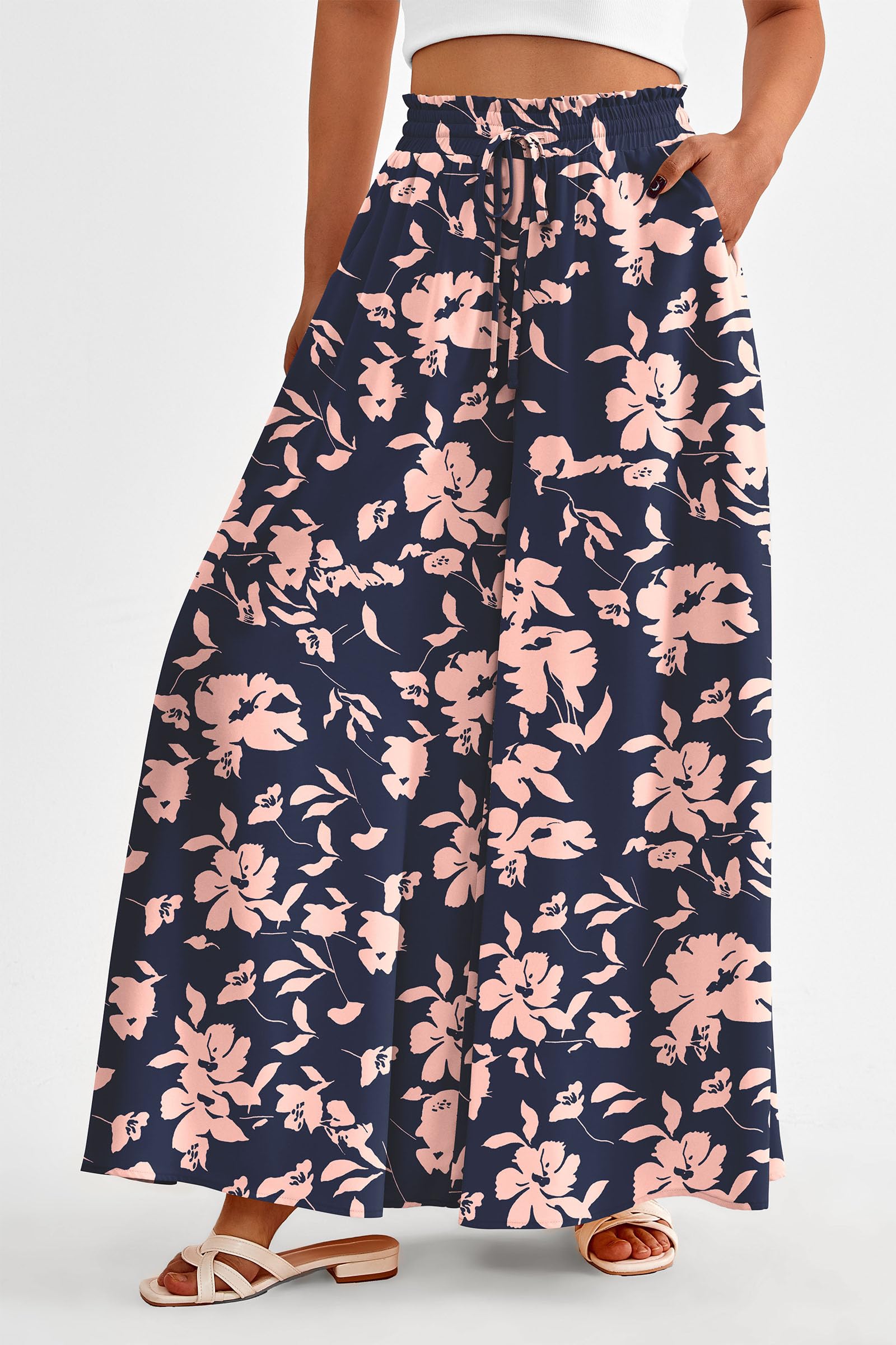 Summer Wide Leg Palazzo Pants for Women Casual