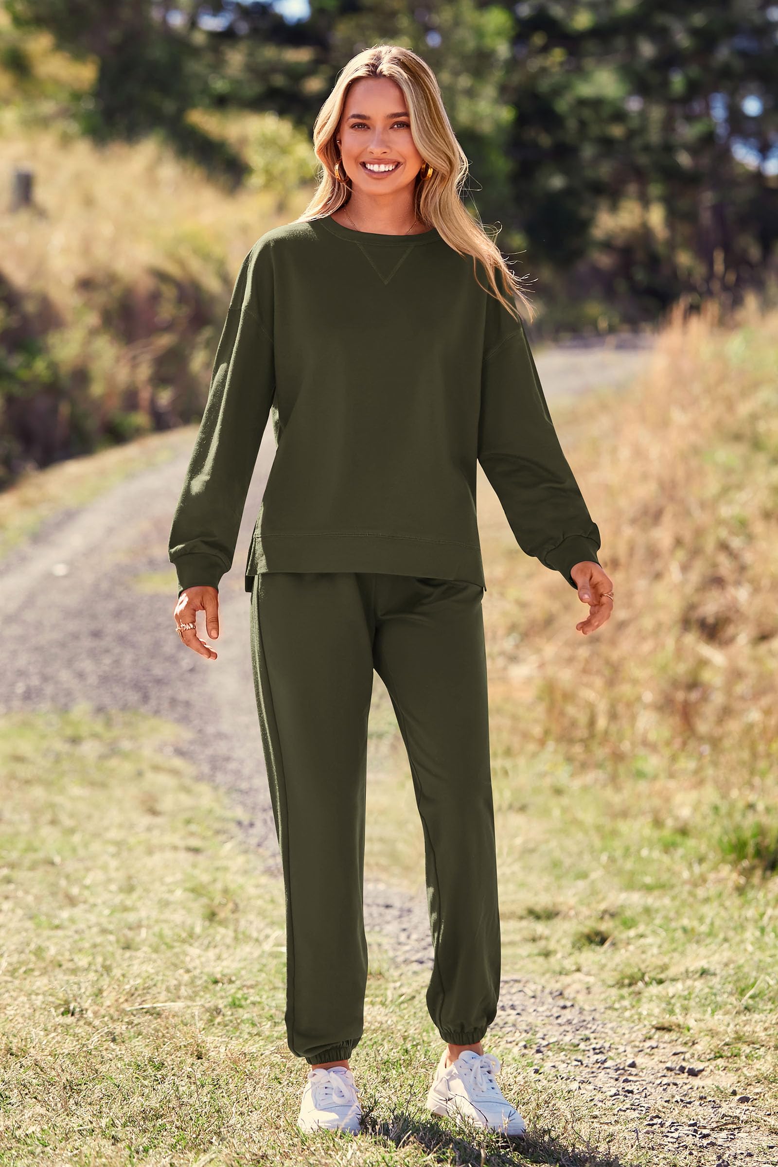 Women's Pajama Sets Casual 2 Piece Fall Matching Lounge Set