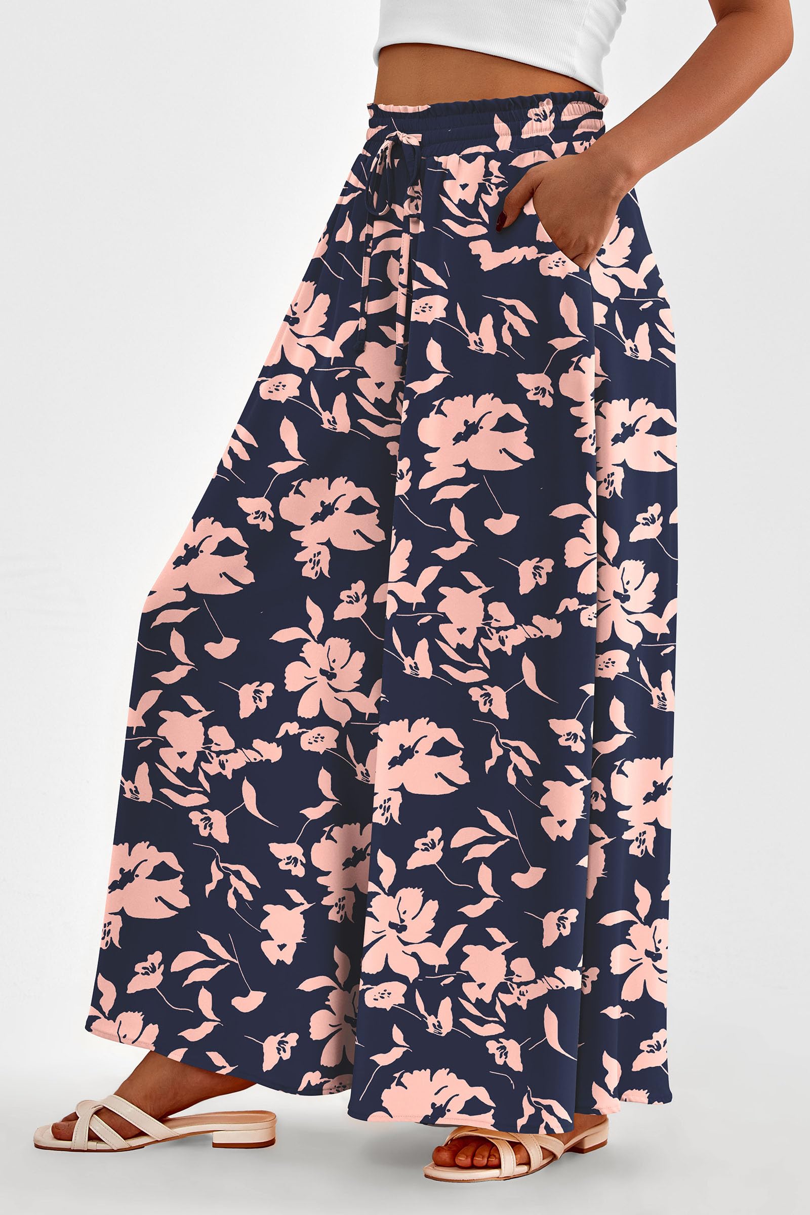 Summer Wide Leg Palazzo Pants for Women Casual