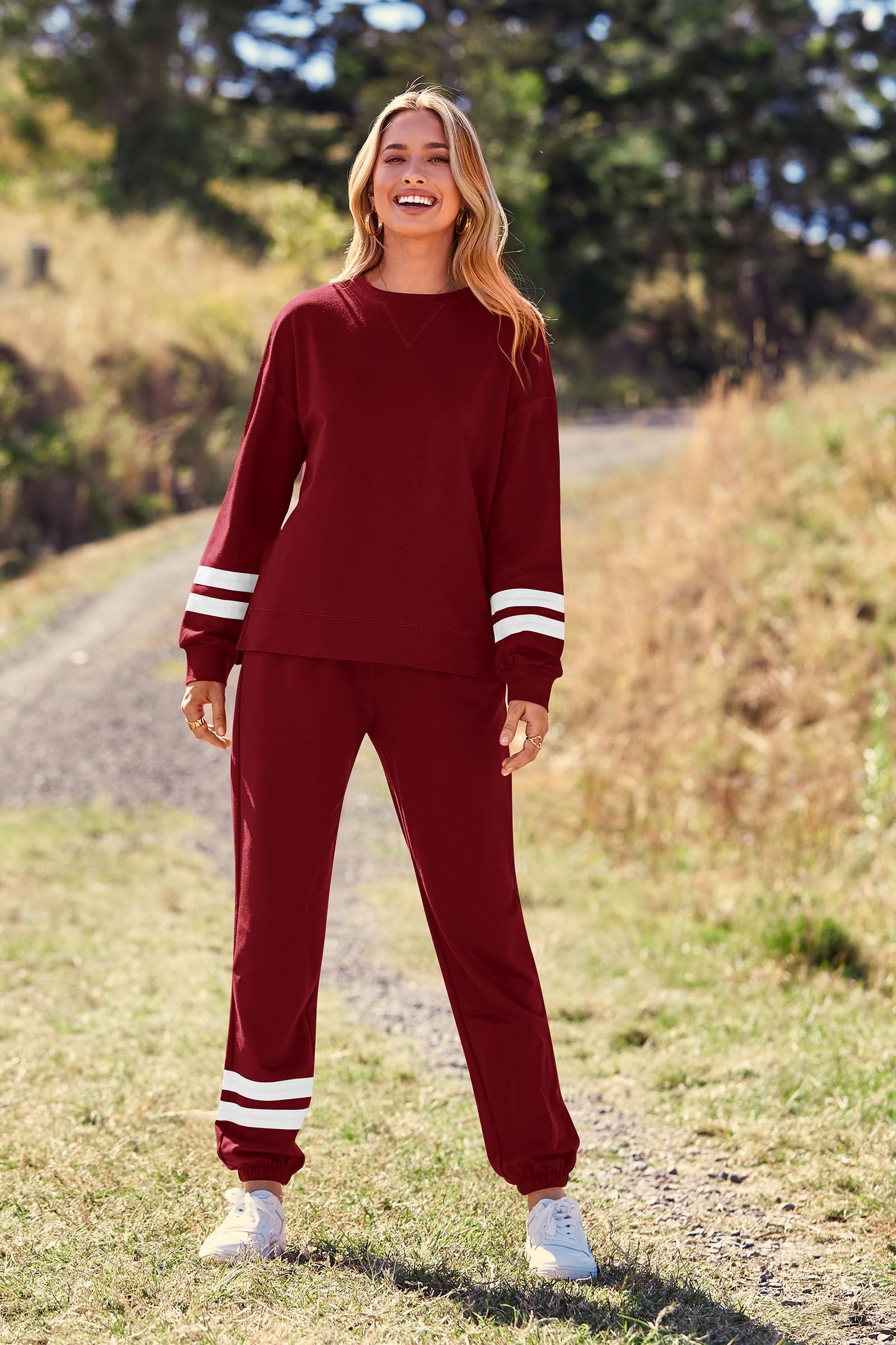Women's Pajama Sets Casual 2 Piece Fall Matching Lounge Set