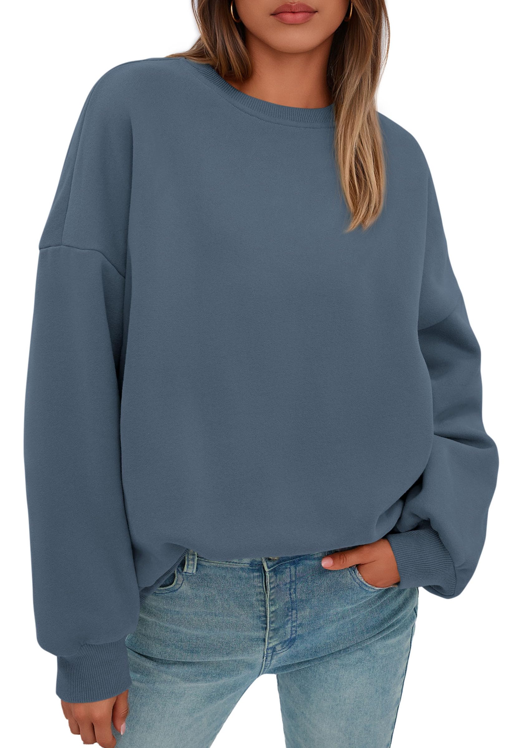 Womens Oversized Crewneck Sweatshirt 2026 Fall Outfits