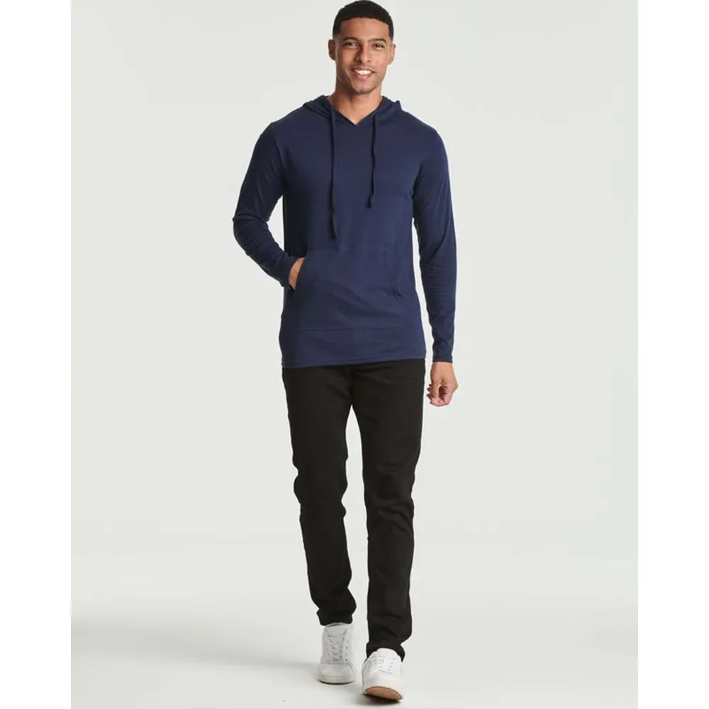 Men's Cotton Lightweight Casual Pullover Drawstring Hoodie With Pocket (Big & Tall)
