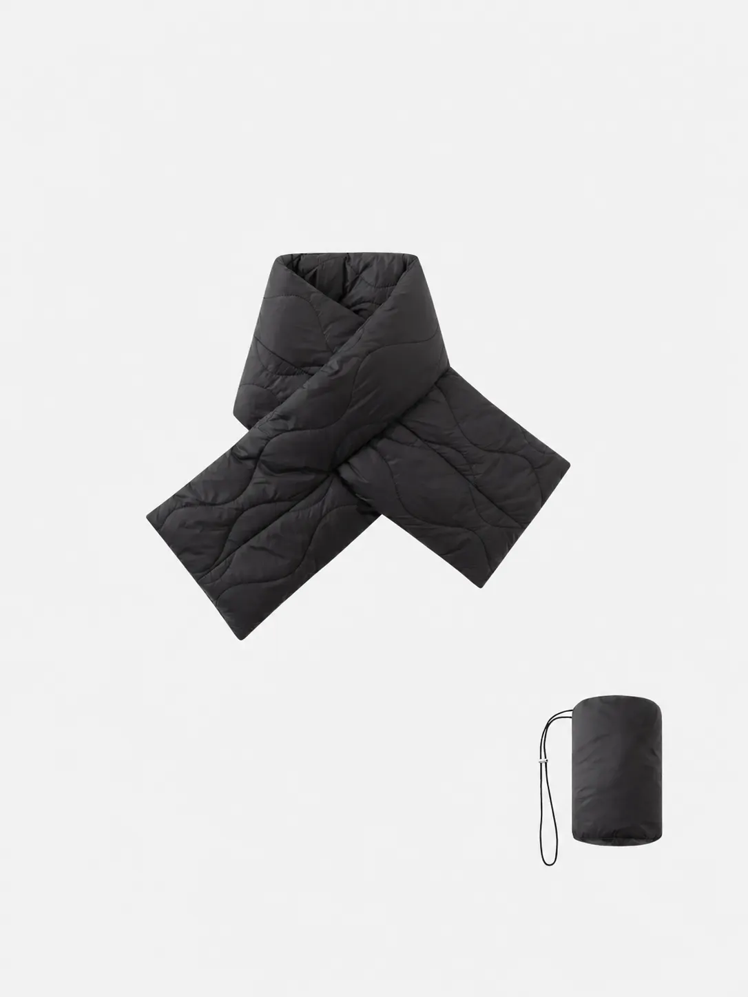 Super Cozy Quilted Puffer Scarf