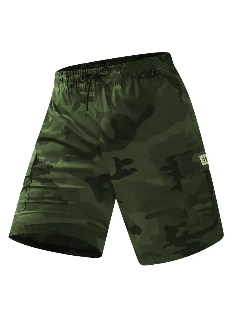 🔥7 Pack- Men's Solid / Camo Print Cargo Shorts
