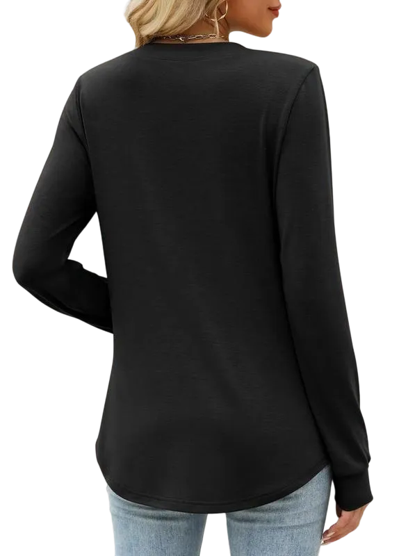 Women's 2025 Trendy Fall Henley Top