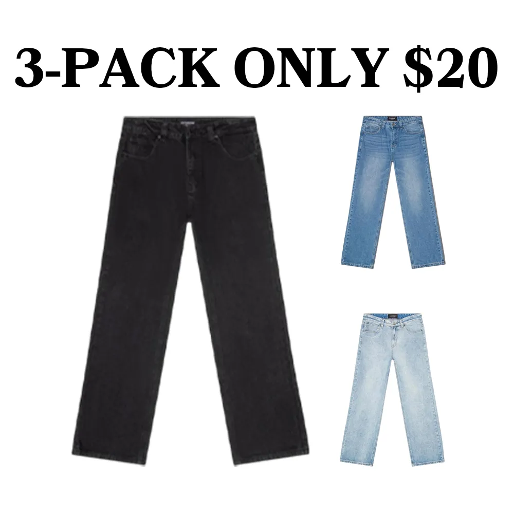Baggy Denim Jeans – Baggy Fit 100% Cotton