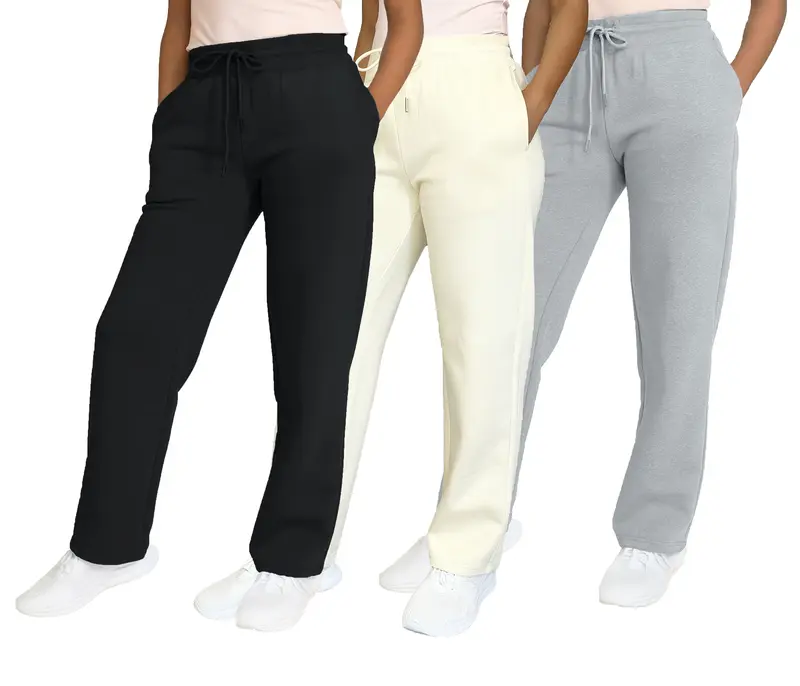 ⚡FINAL SALE⚡- Women's Multi Pack Heavyweight Wide Leg Loose-Fit Fleece Sweatpants