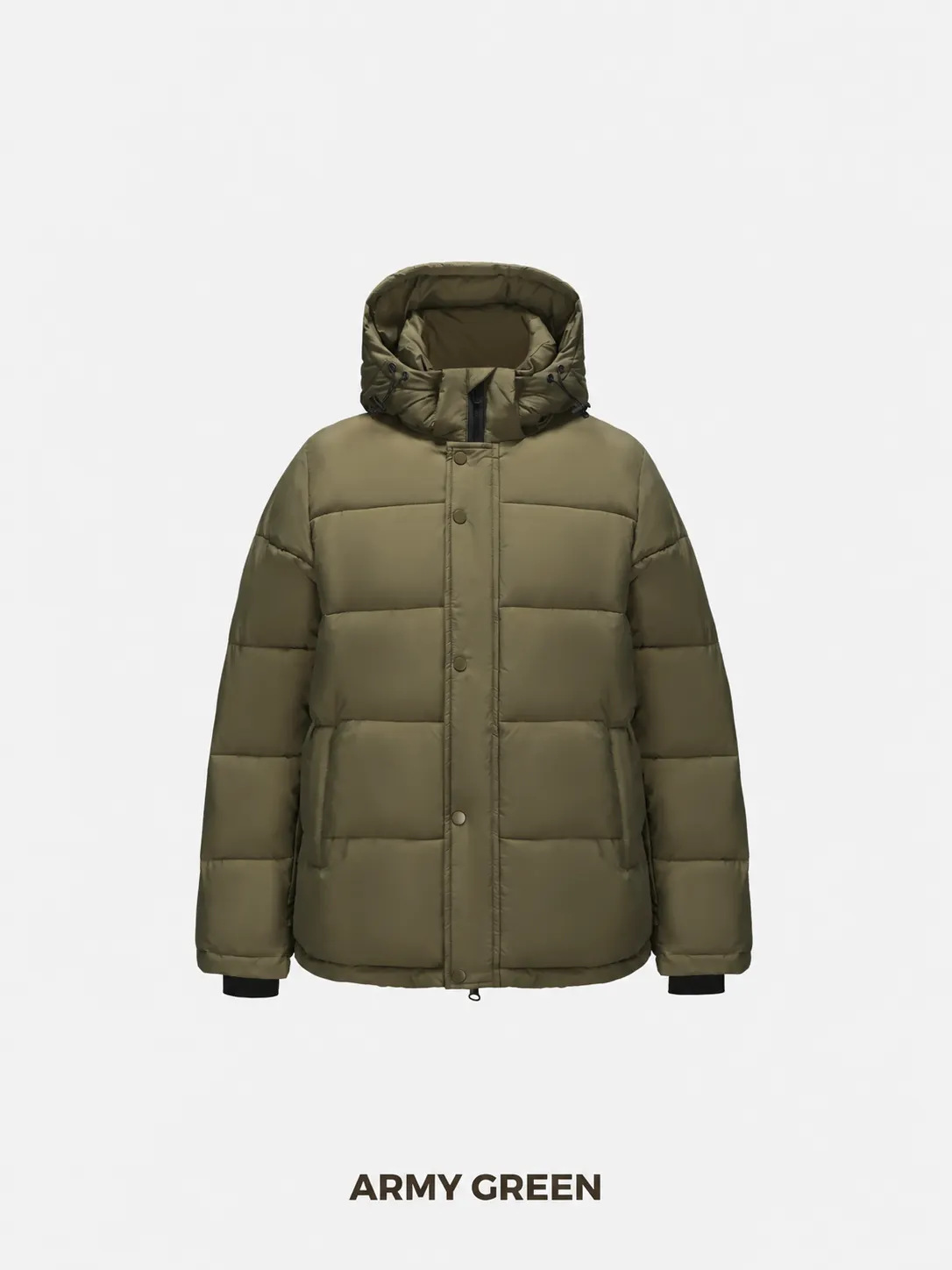 Men's Detachable-Hooded Puffer Jacket