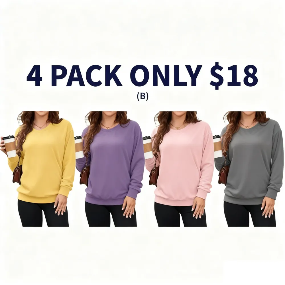 Women's Hoodless V-neck Sweatshirt