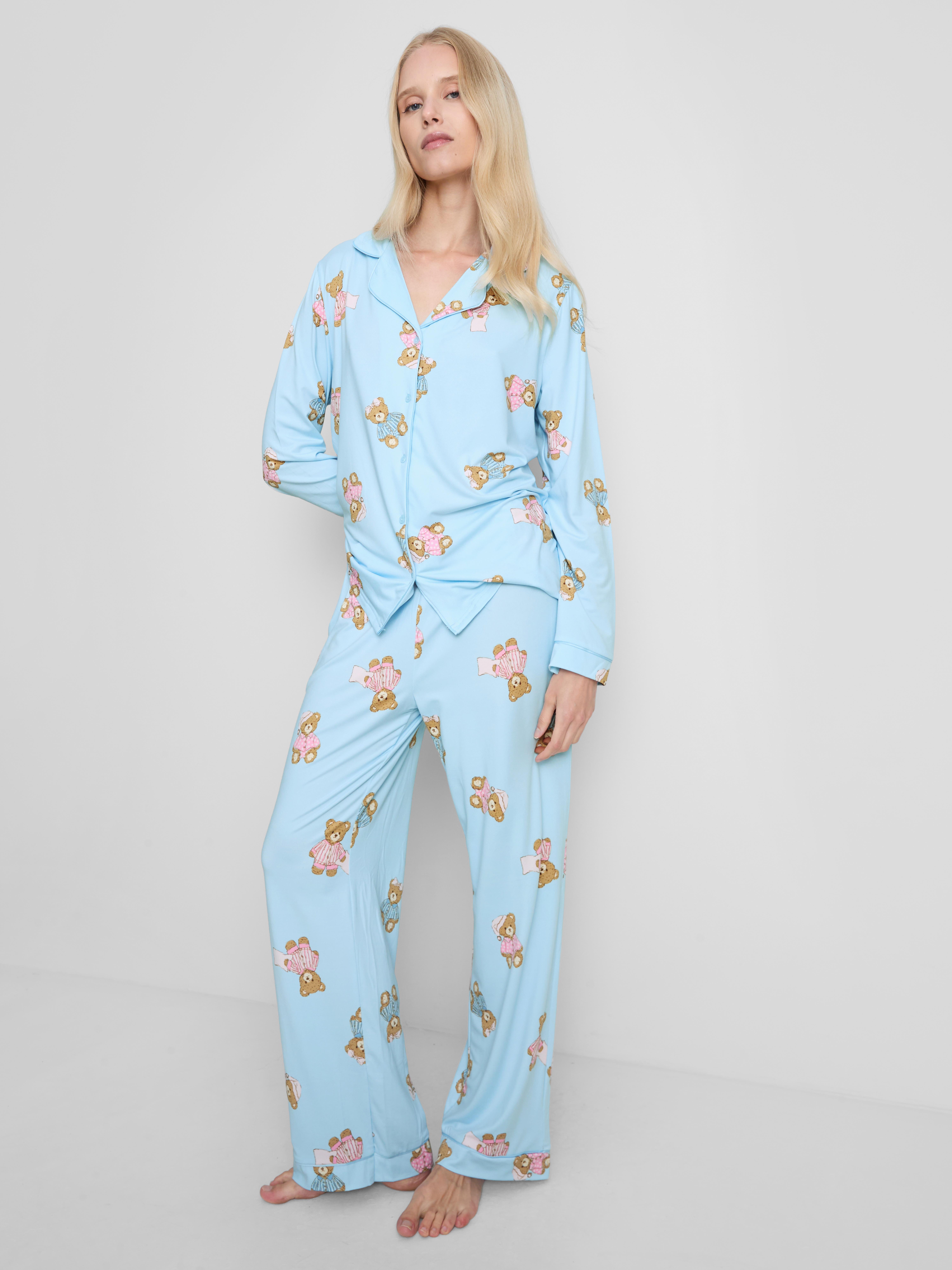 Printed Boyfriend Pajamas
