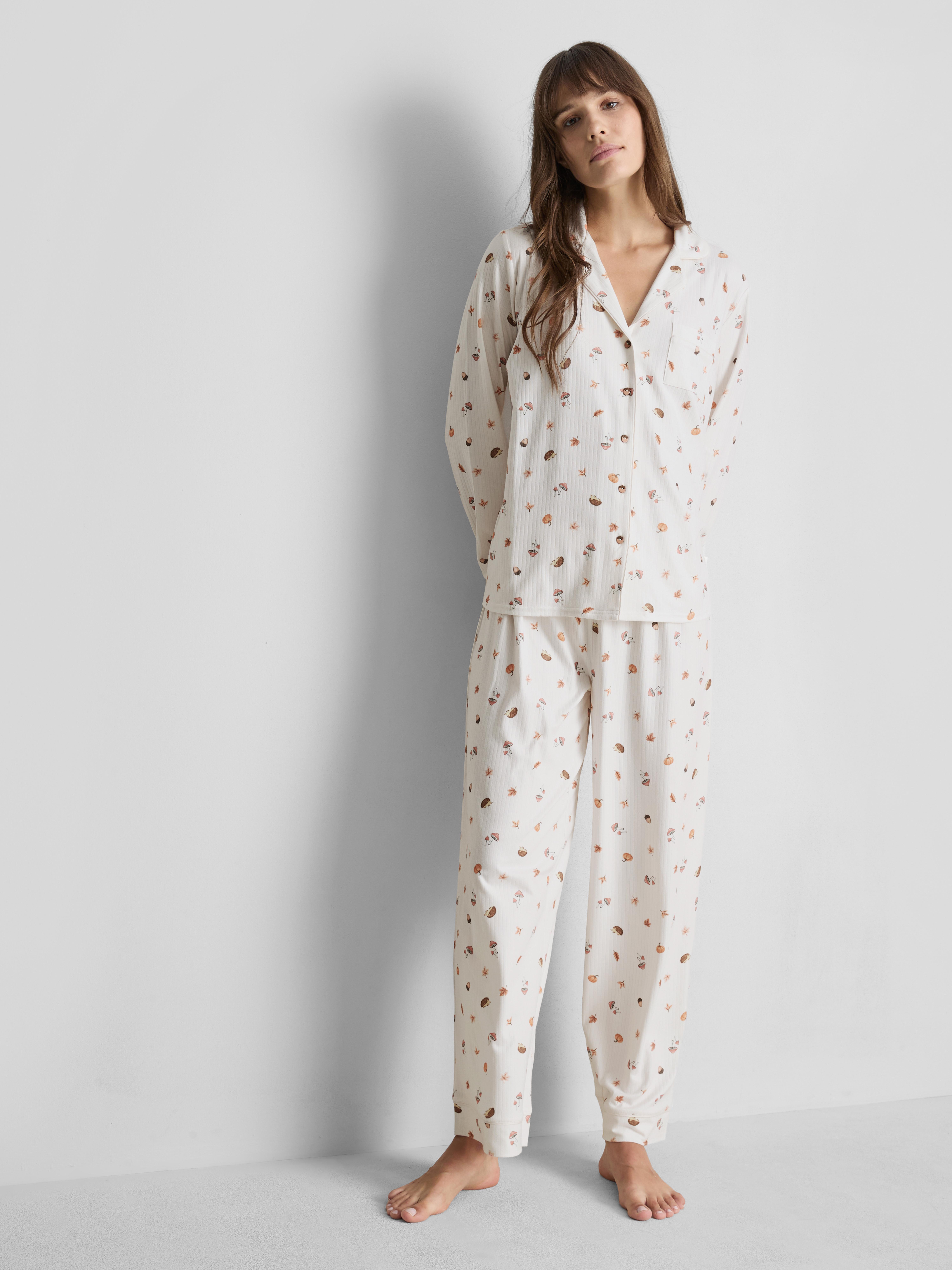 Love To Lounge Printed Boyfriend Pajamas