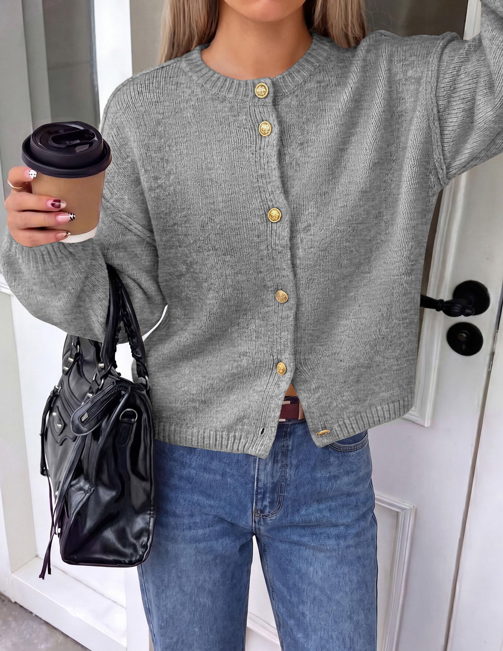 Women's Oversized Cardigan Sweaters Chunky Knit Fall Outfits