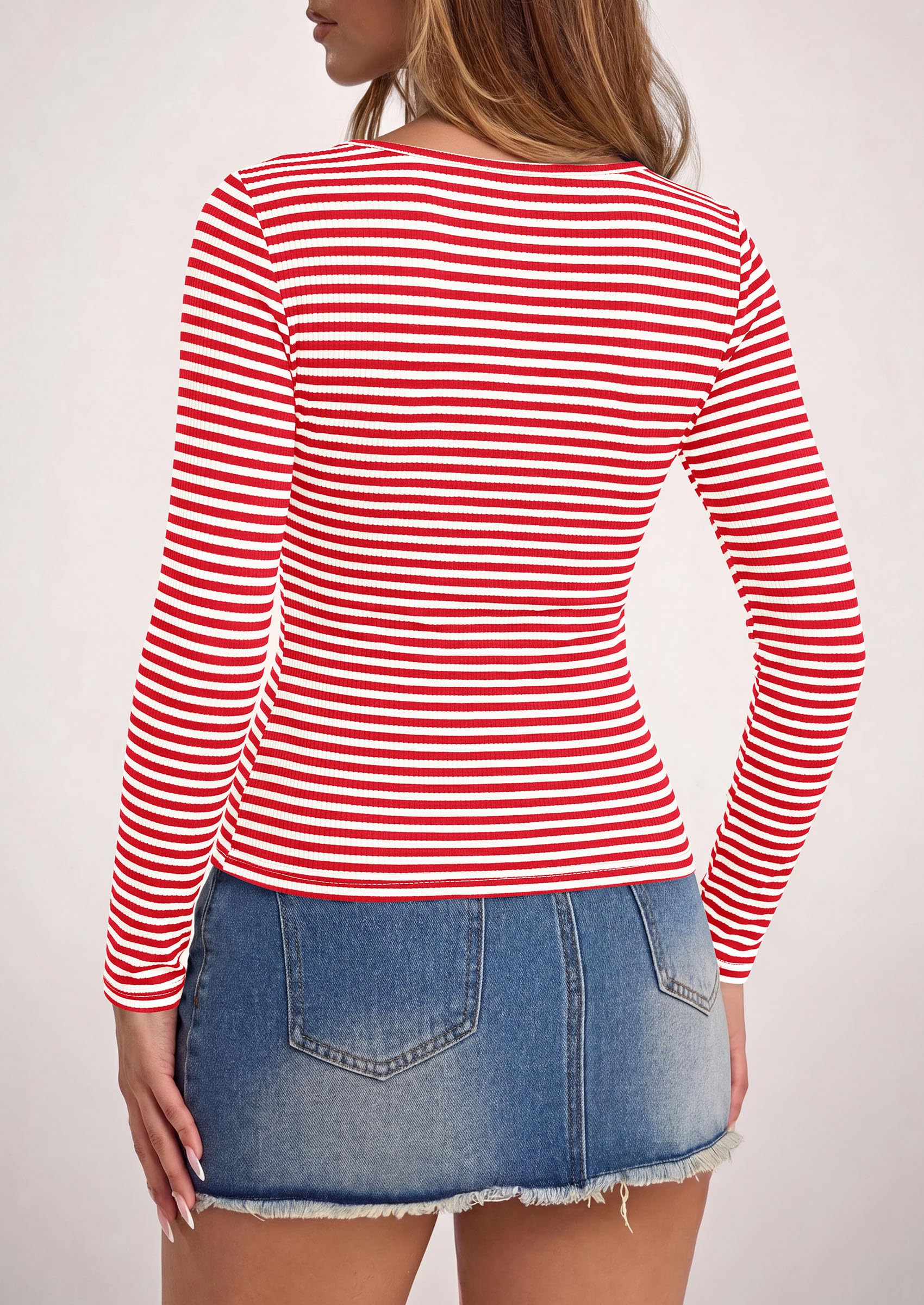 Long Sleeve Striped Shirts for Women