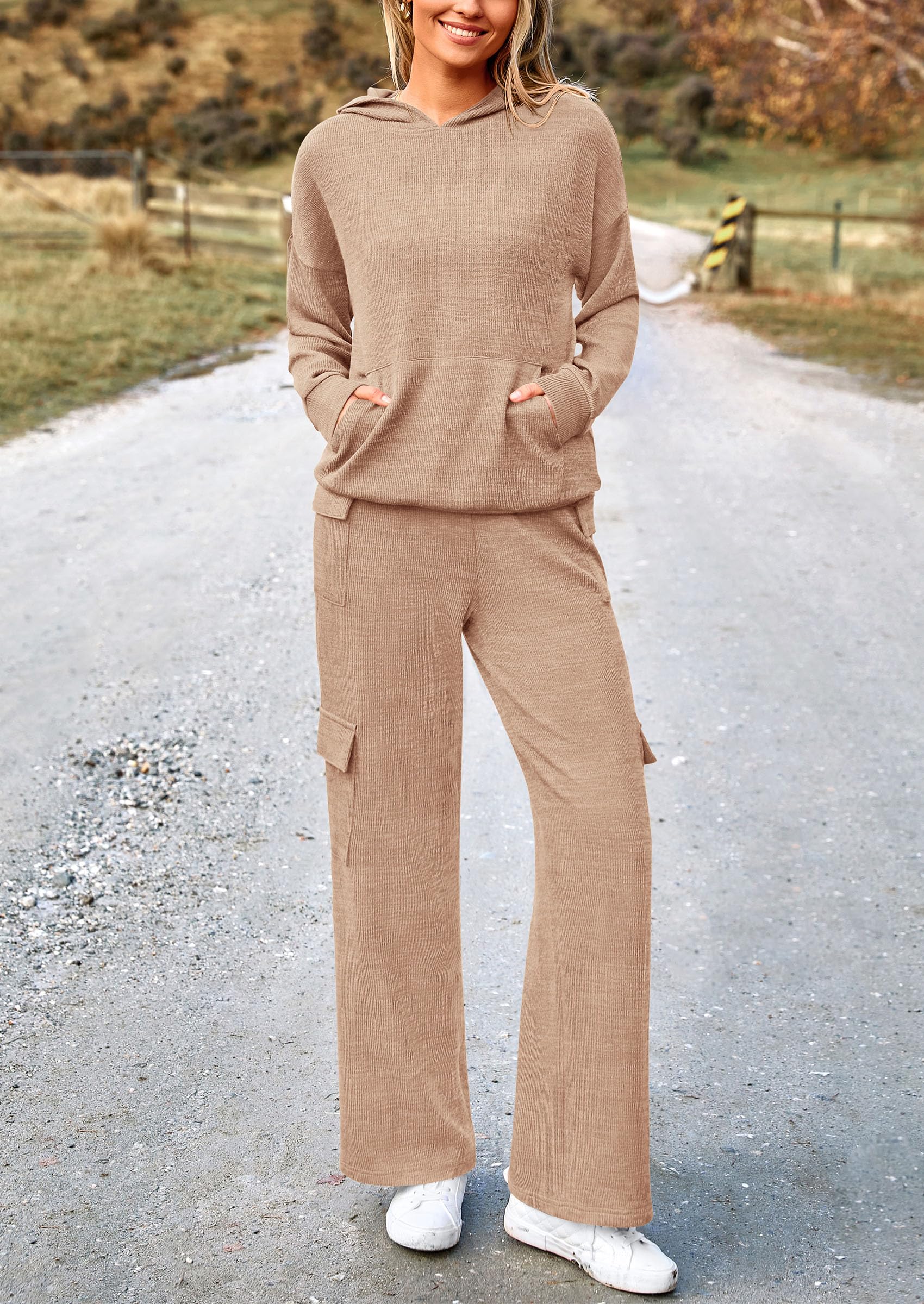 Track Sweat Suits for Women 2 Piece Matching Athleisure Sets