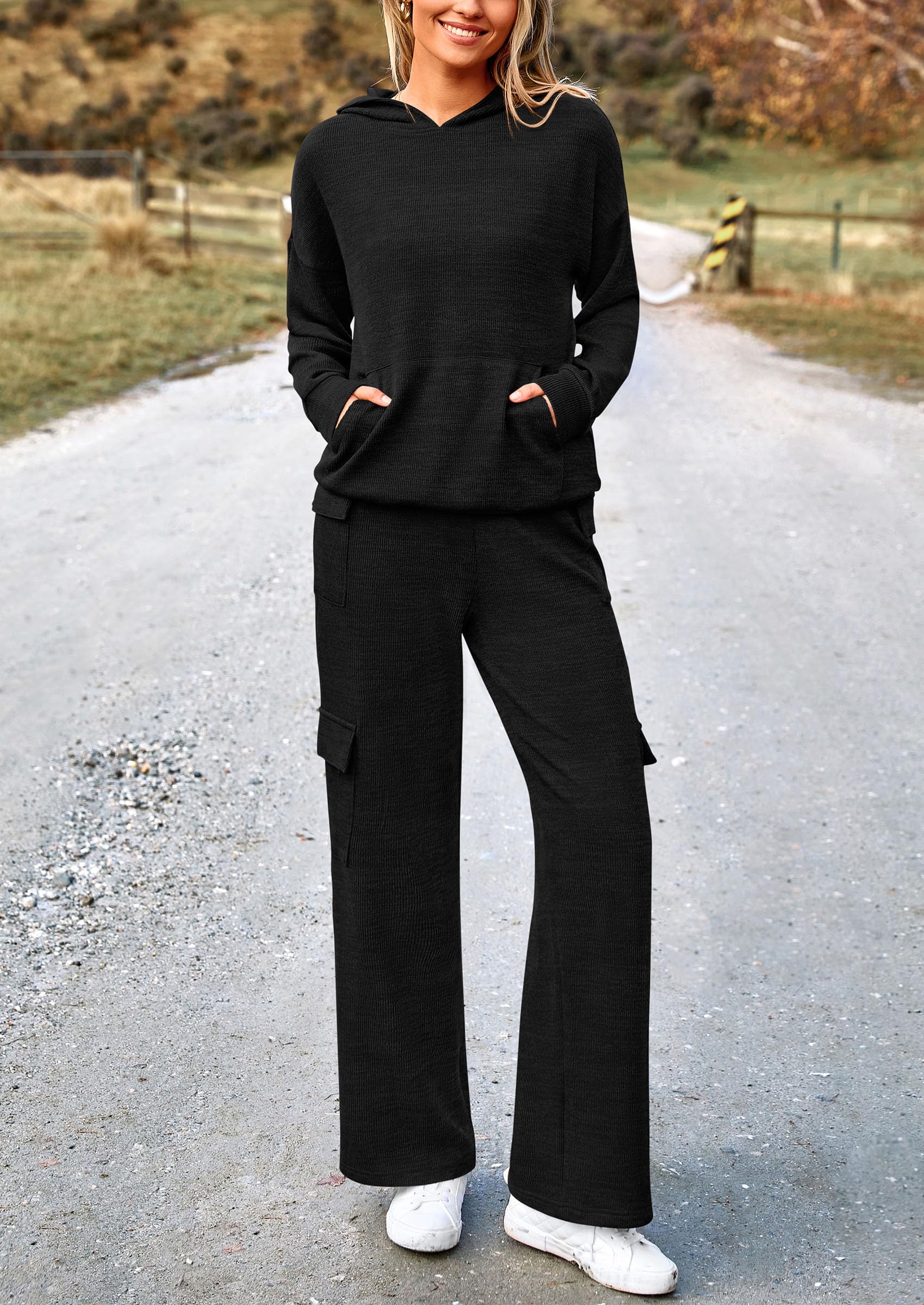 Track Sweat Suits for Women 2 Piece Matching Athleisure Sets