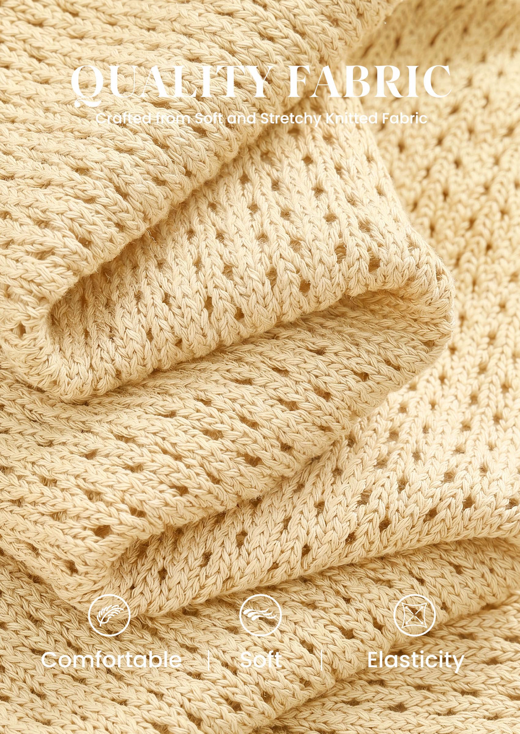 Women's Summer Sweater Vest Crochet Tops (Yellow,S)