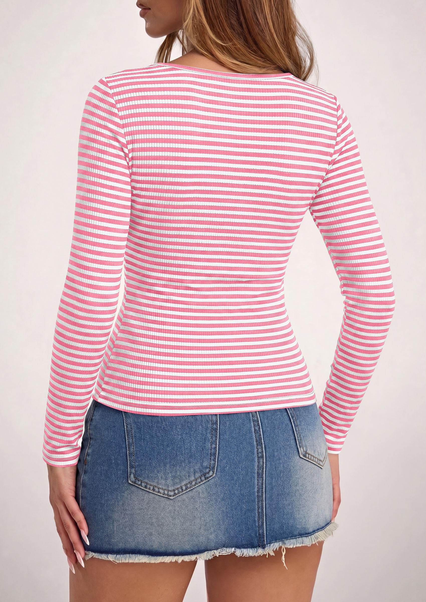 Long Sleeve Striped Shirts for Women