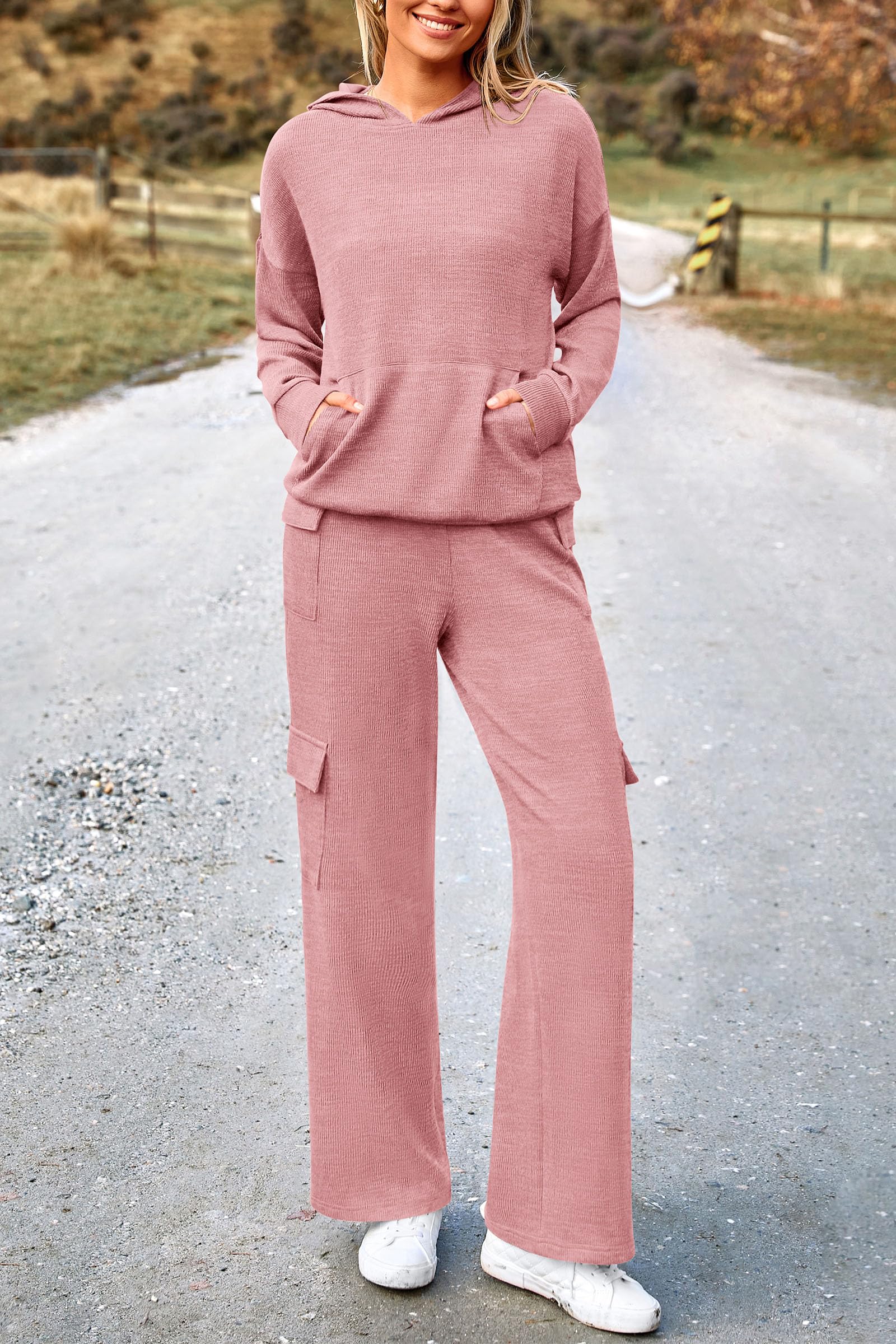 Track Sweat Suits for Women 2 Piece Matching Athleisure Sets
