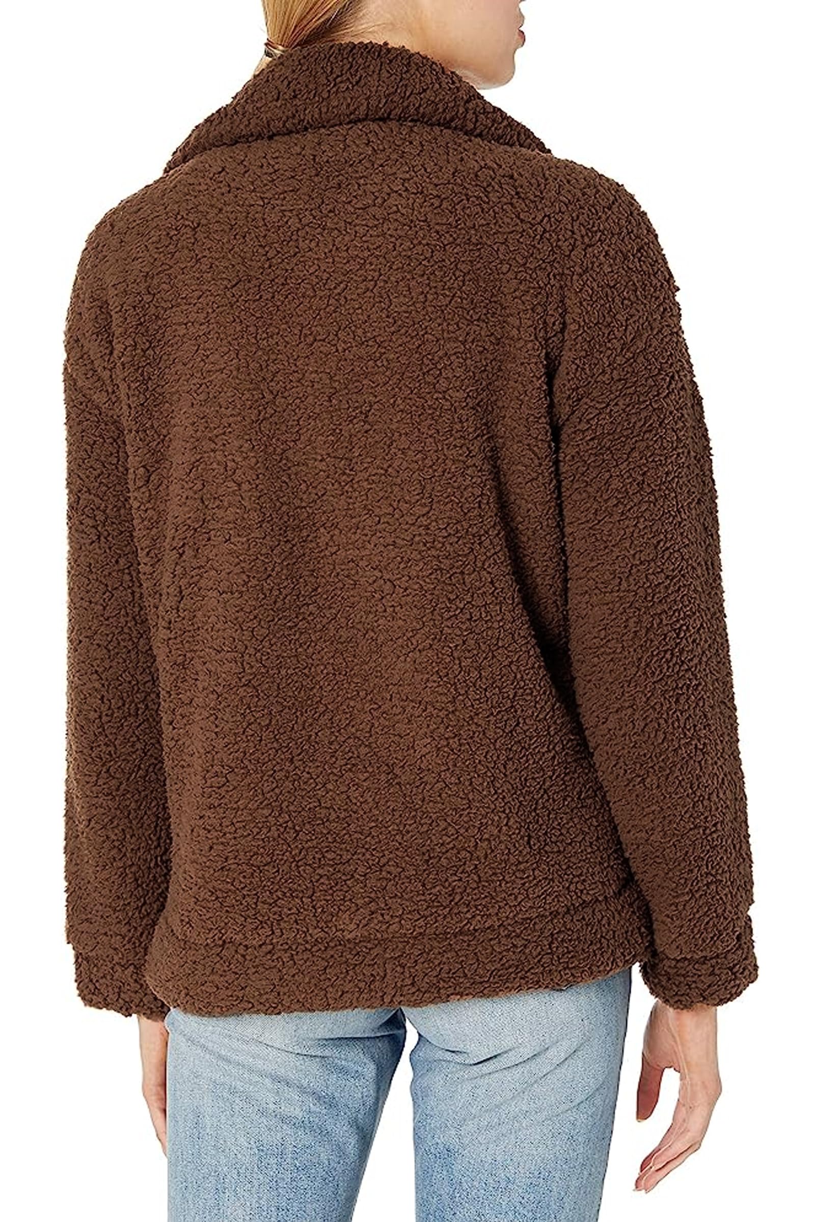 Oversized Sherpa Fleece Jacket Women's Winter Coats Outerwear