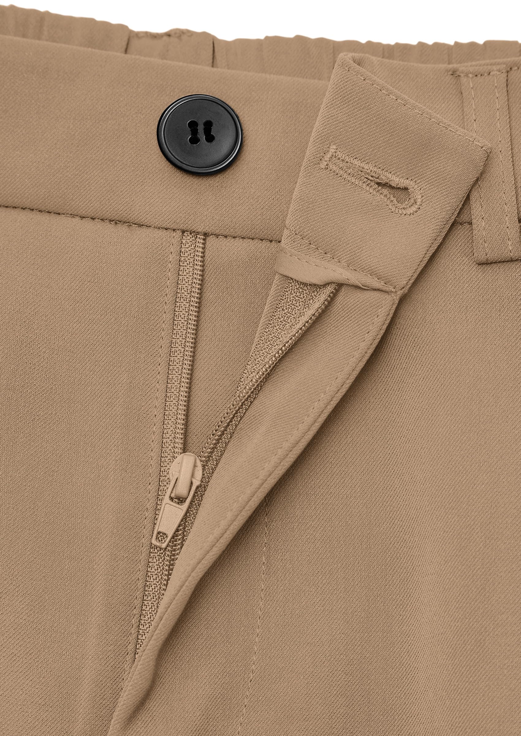 Women's Dress Pants Wide Leg Flowy Trousers,Light Khaki,S