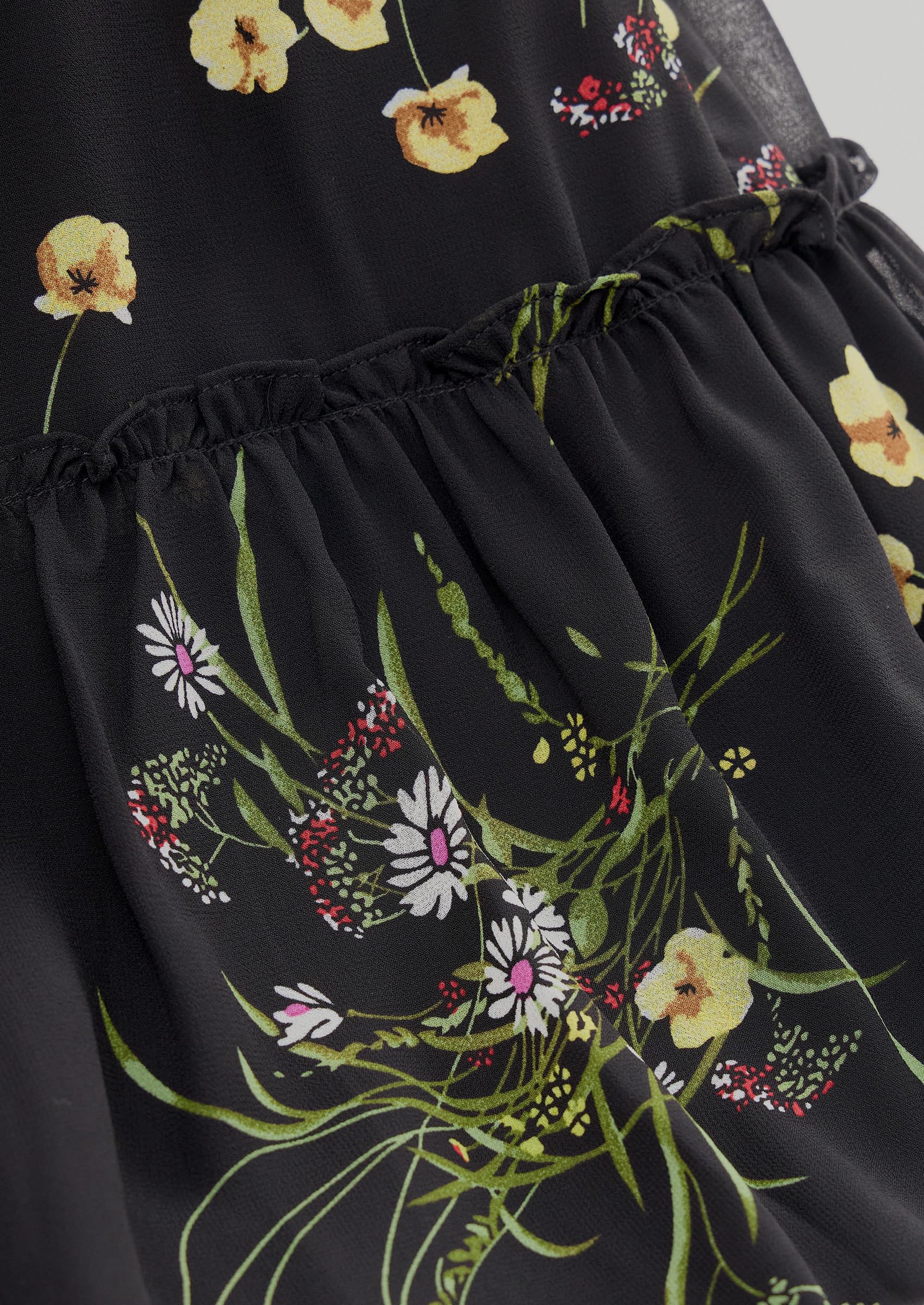 Women Floral Long Sleeve Mini Dress Fall Wedding Guest Dresses